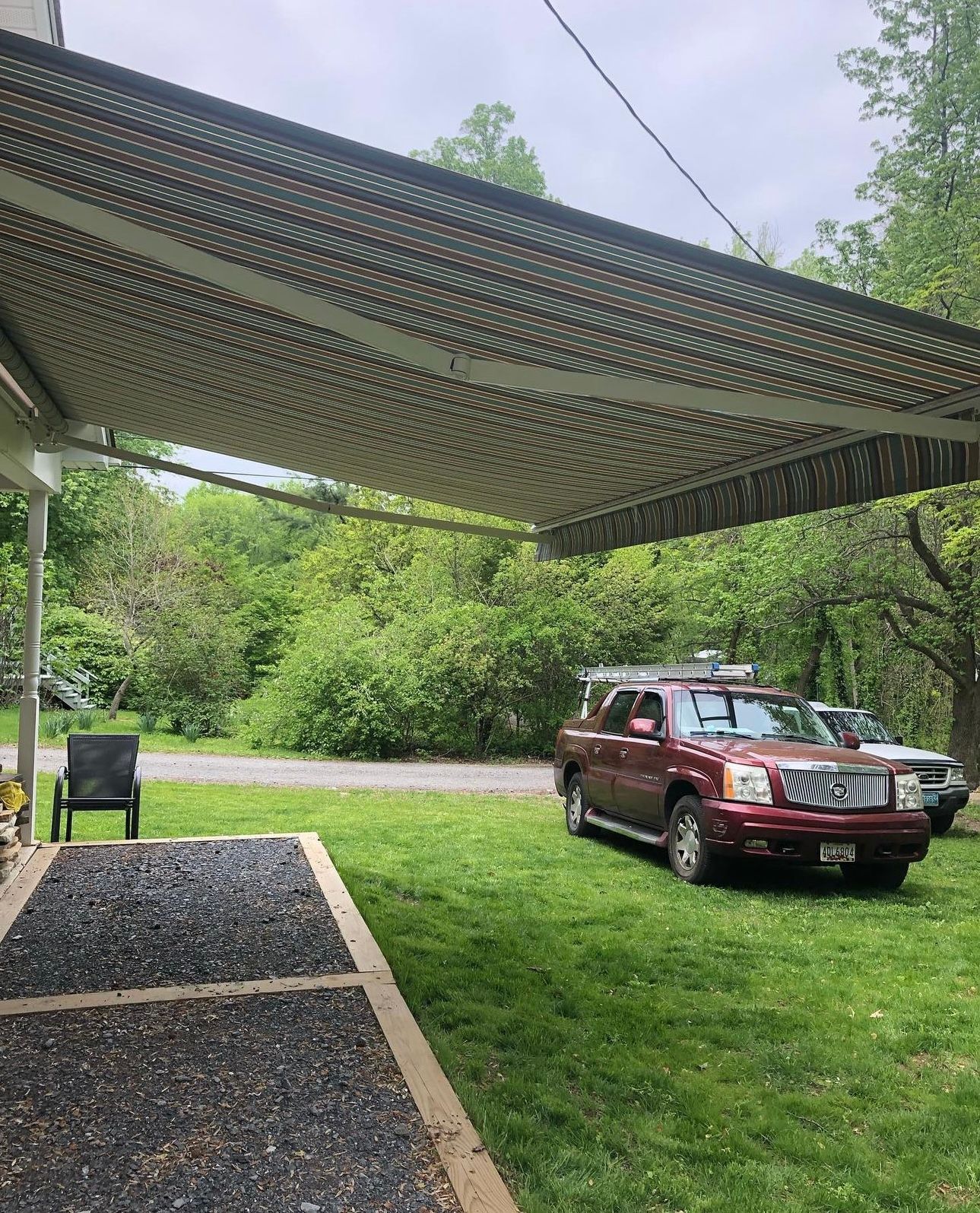 Retractable Awnings at Justin’s Garage Door in Gaithersburg, MD