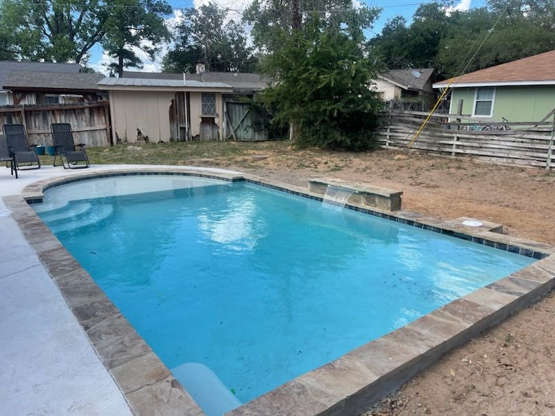 Residential Pool Remodeling for JV Pool & Associates in San Antonio, TX