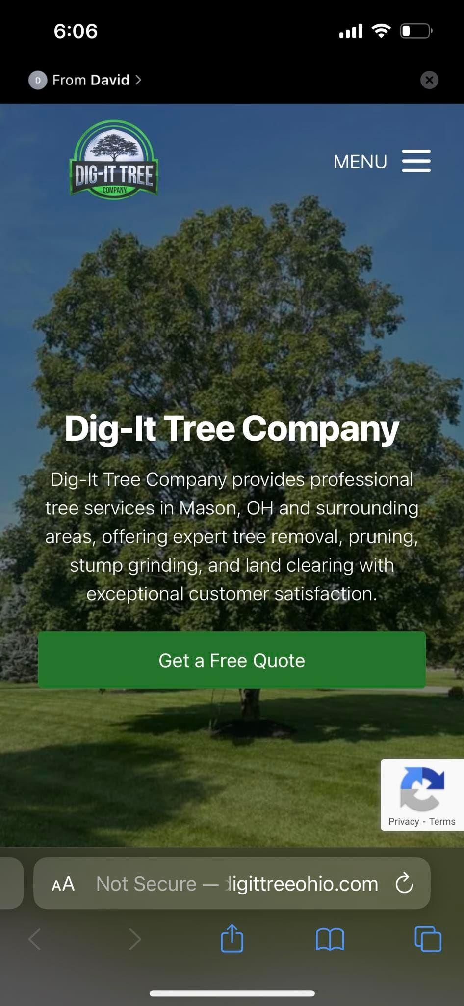  for Dig-It Tree Company in , 