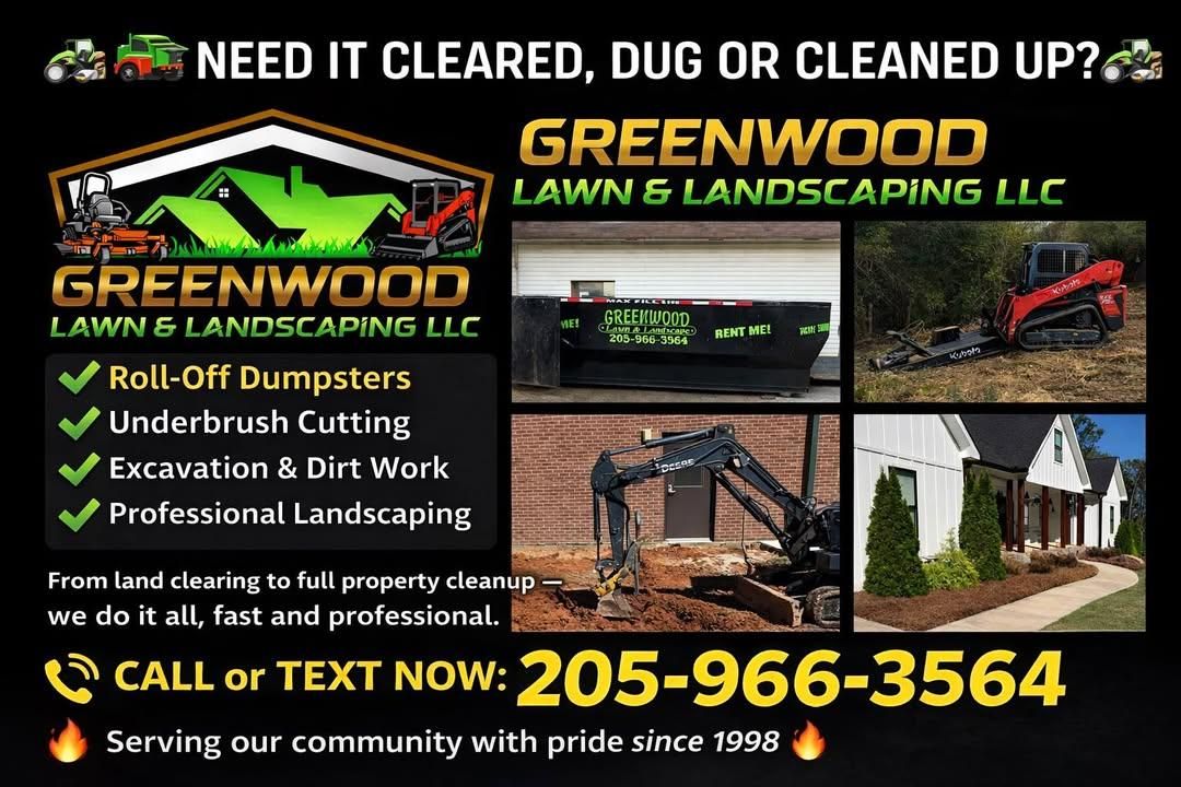  for Greenwood Lawn & Landscaping LLC in Talladega, Alabama