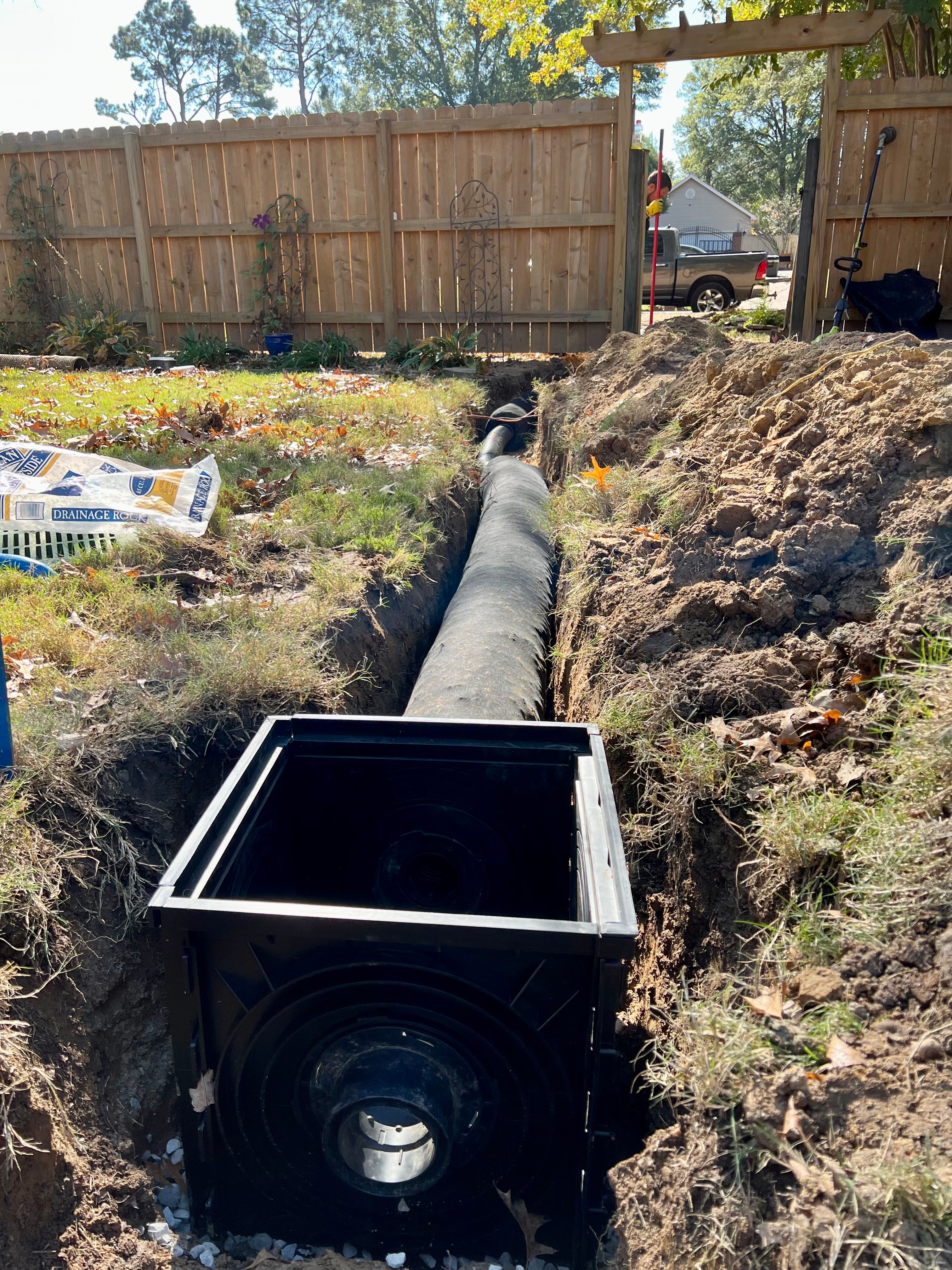 Patrick Drainage & Landscape  for Emory's Garden Landscape Emporium in Memphis,  TN