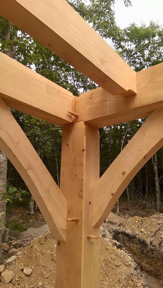 Exterior Renovations for Dresser Timber Frames in Dedham, ME