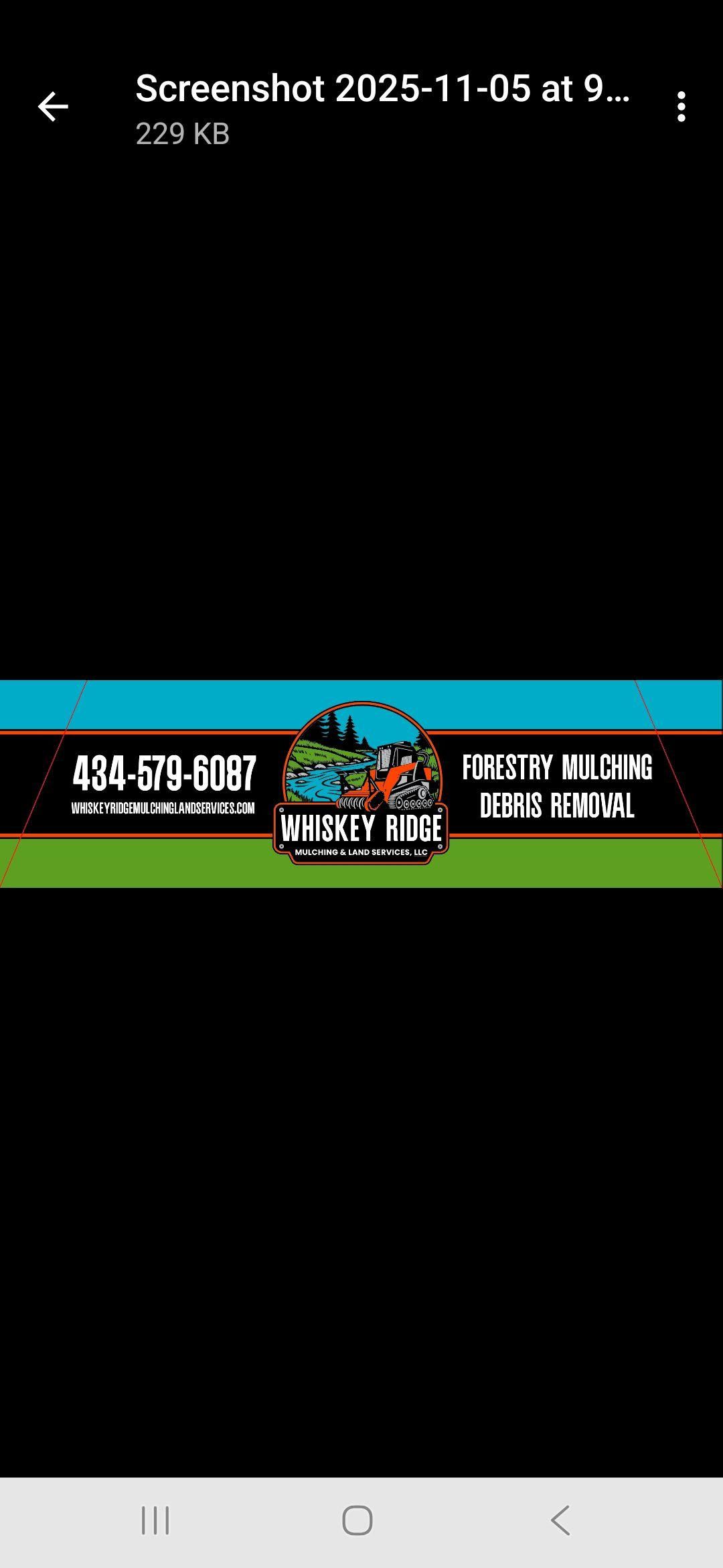  for Whiskey Ridge Mulching & Land Services in South Boston, VA