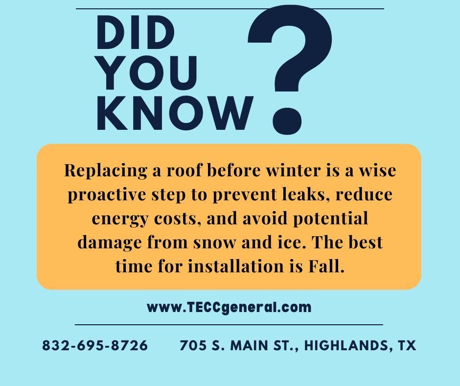  for TECC Roofing & Renovations in Harris County, TX