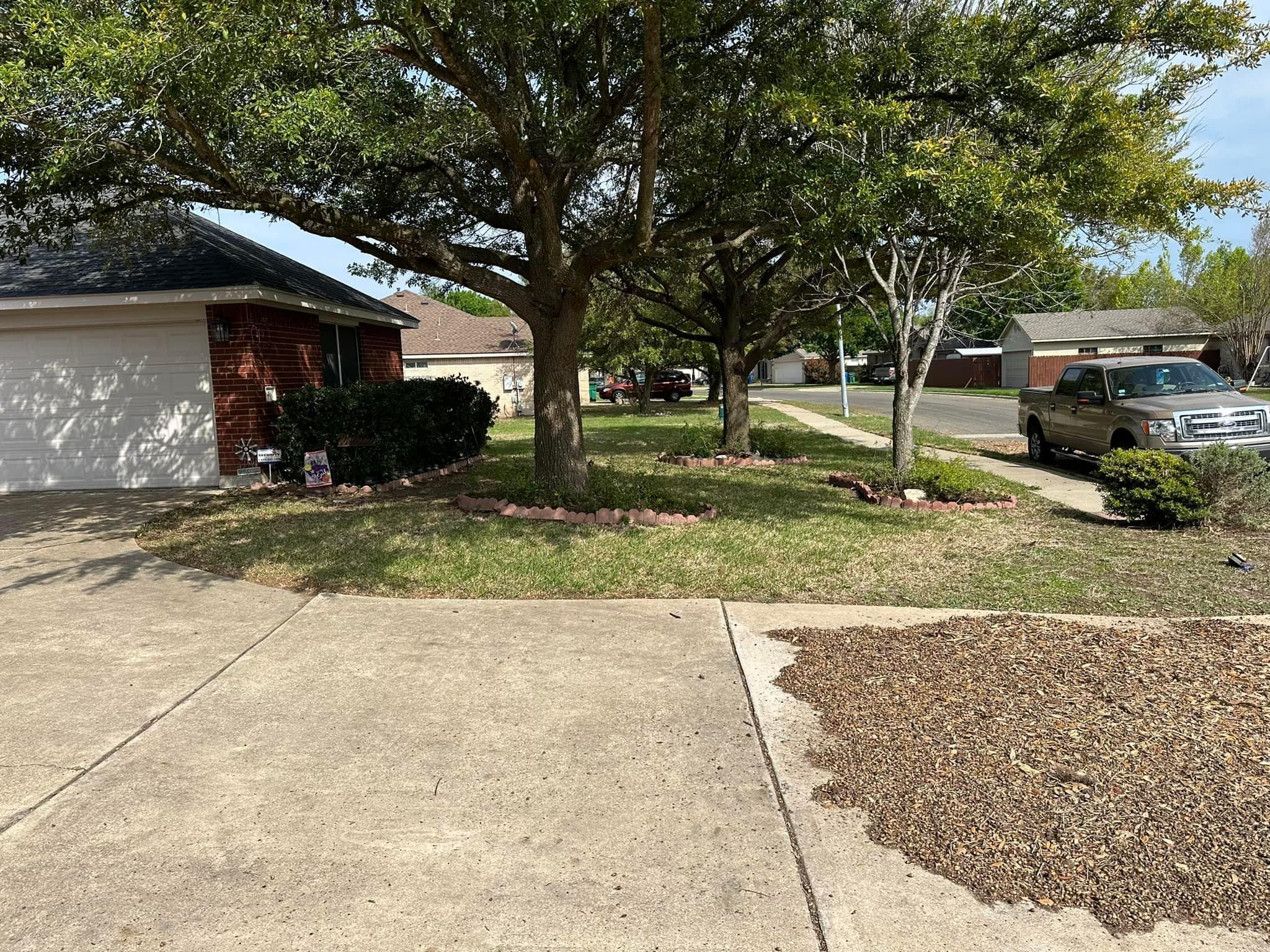 Mowing for Allen Lawn Care in Taylor, Texas