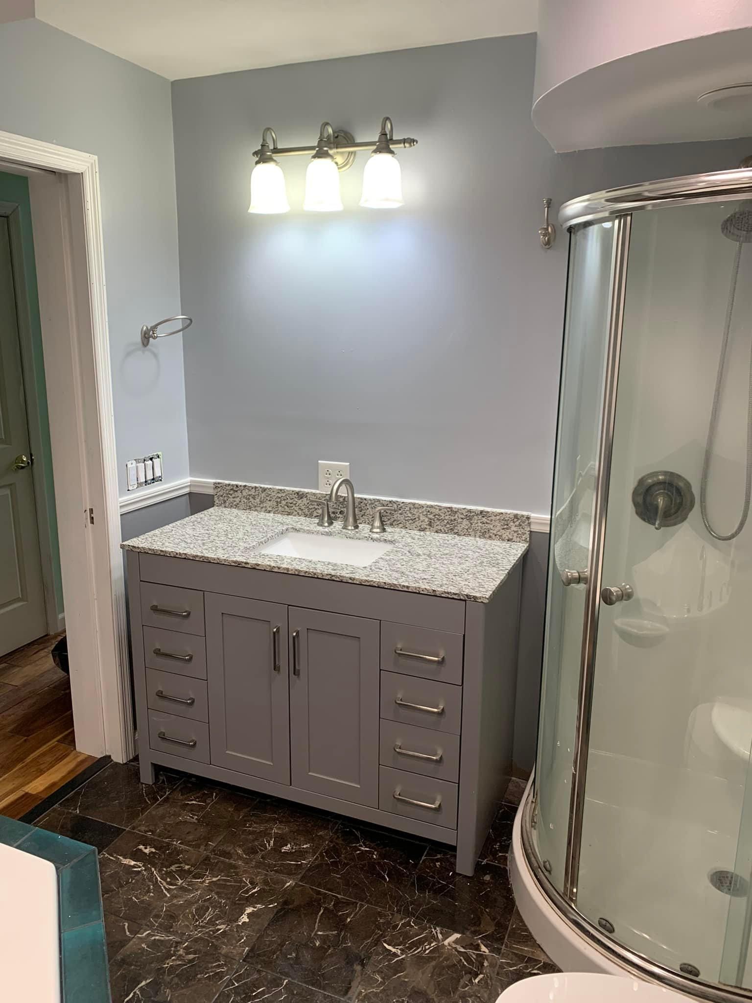 Bathroom Renovation for L.R. Platt Construction in Boonville, New York