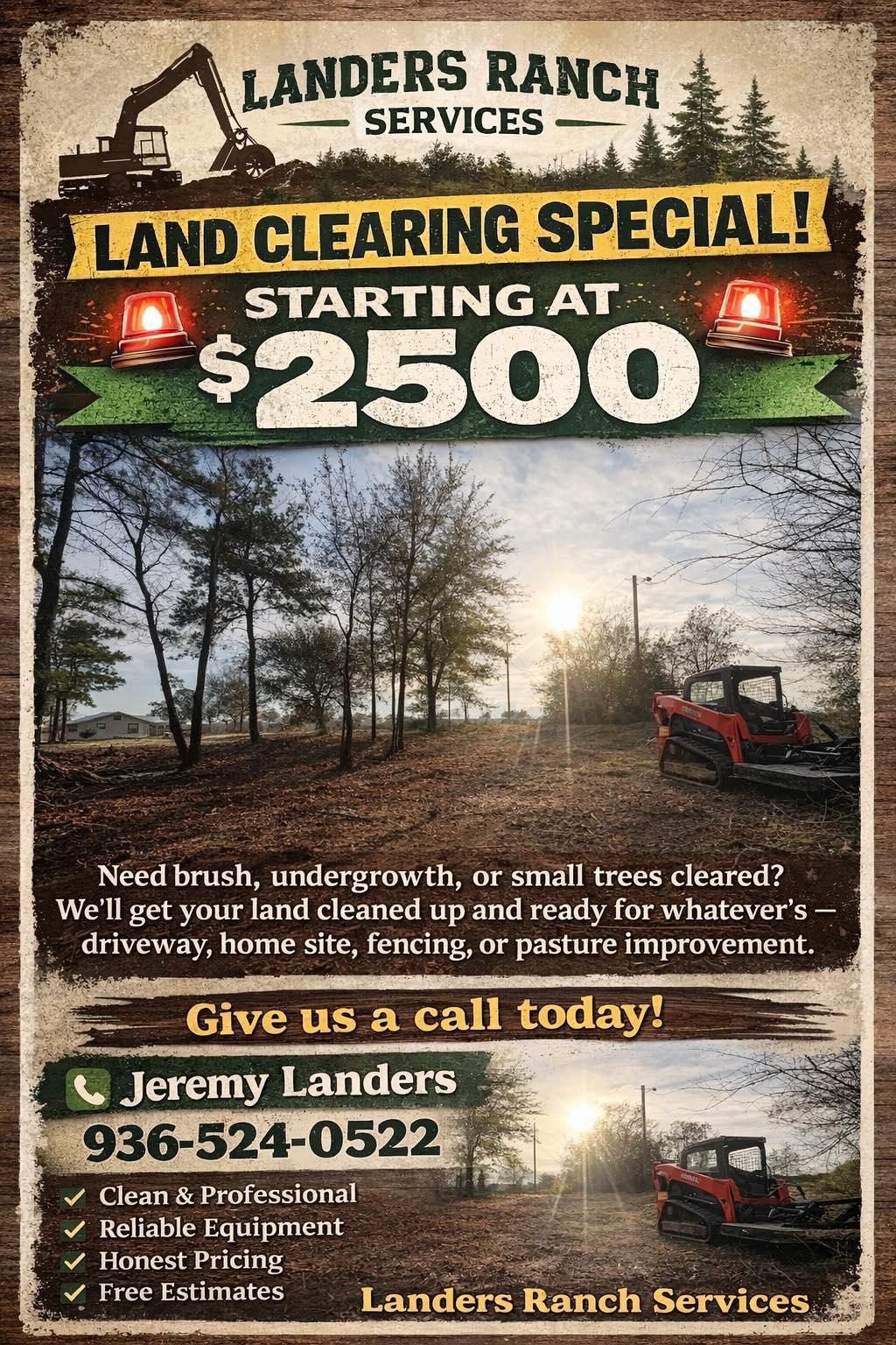  for Landers Ranch Services in Grimes County, TX