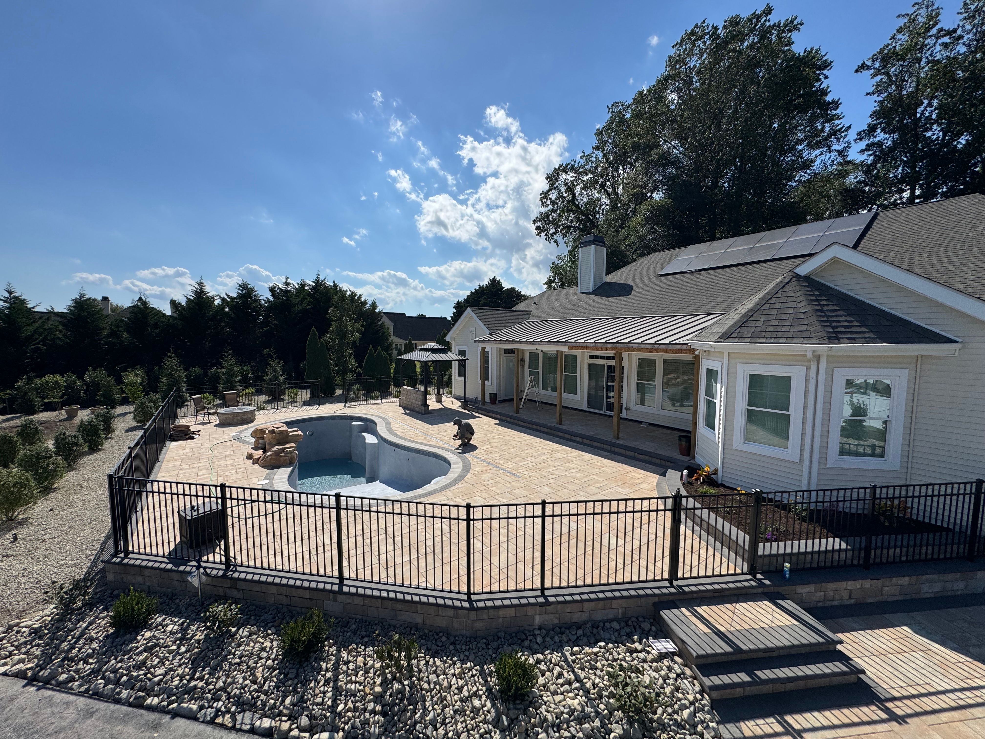 Patio Design & Construction for Broker Post Ground Crew in Sussex County, DE