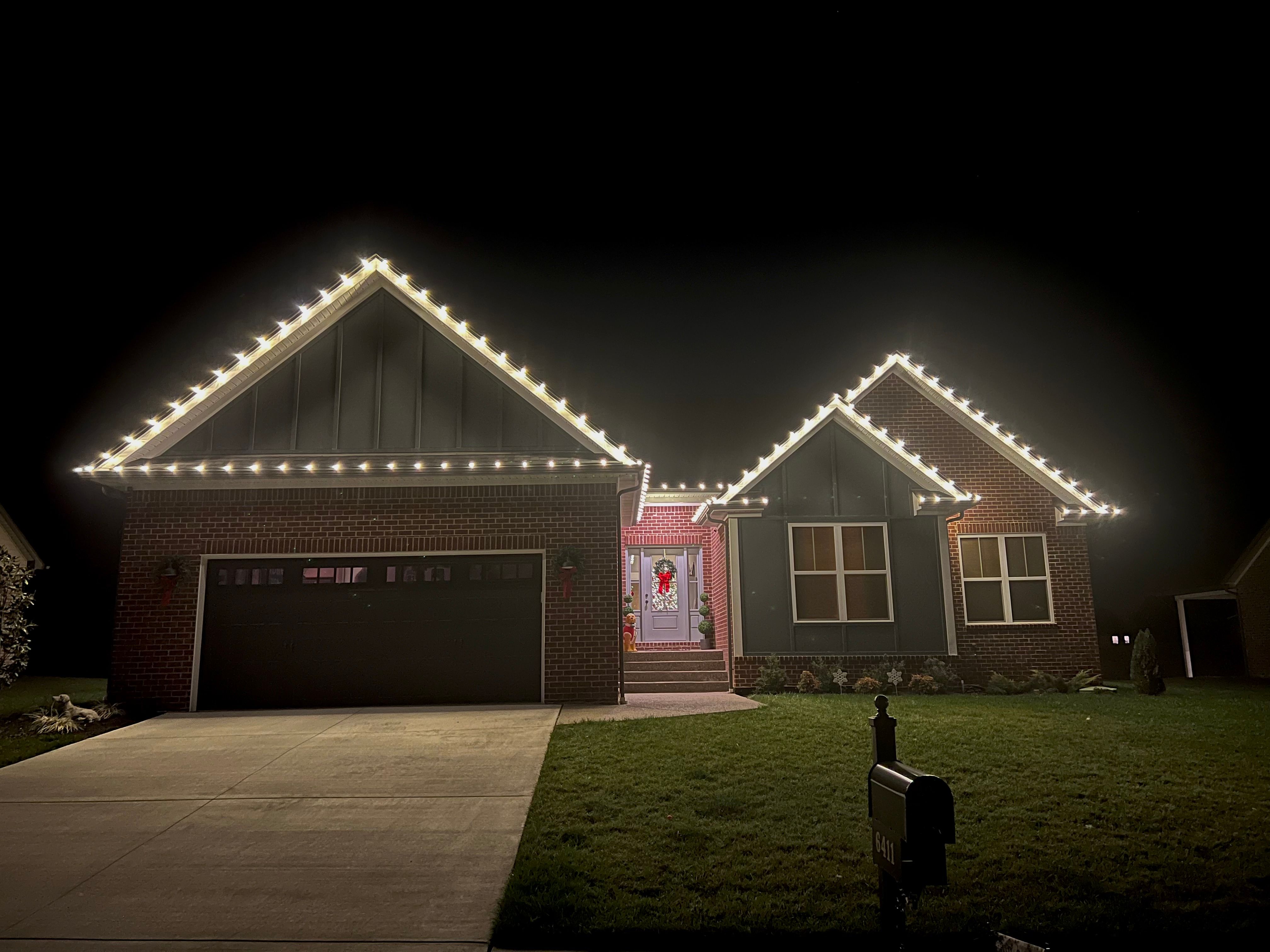 Christmas Light Installation Gallery for Bluegrass Brothers Exterior Services LLC in Elizabethtown, KY