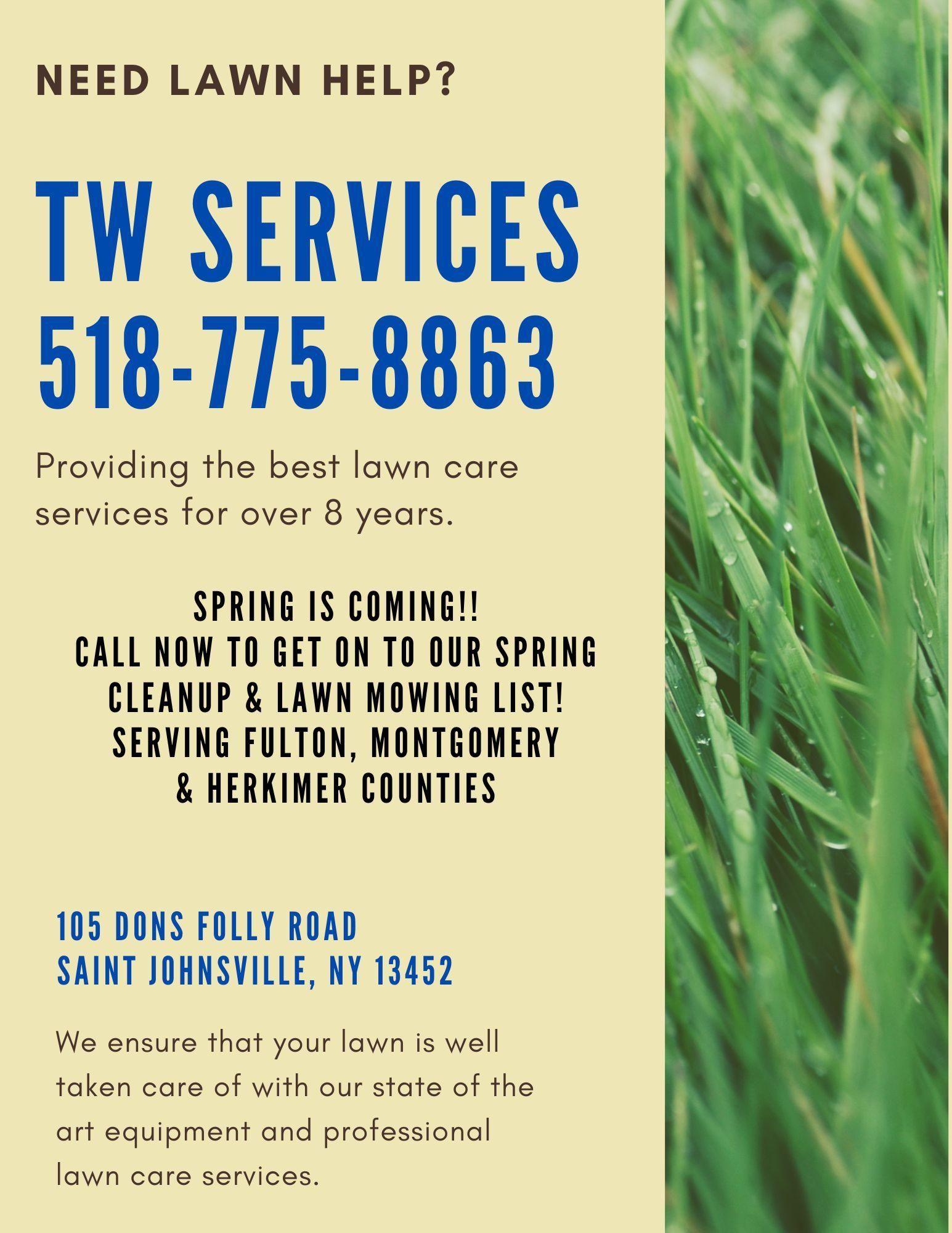  for TW Services in Oppenheim, NY