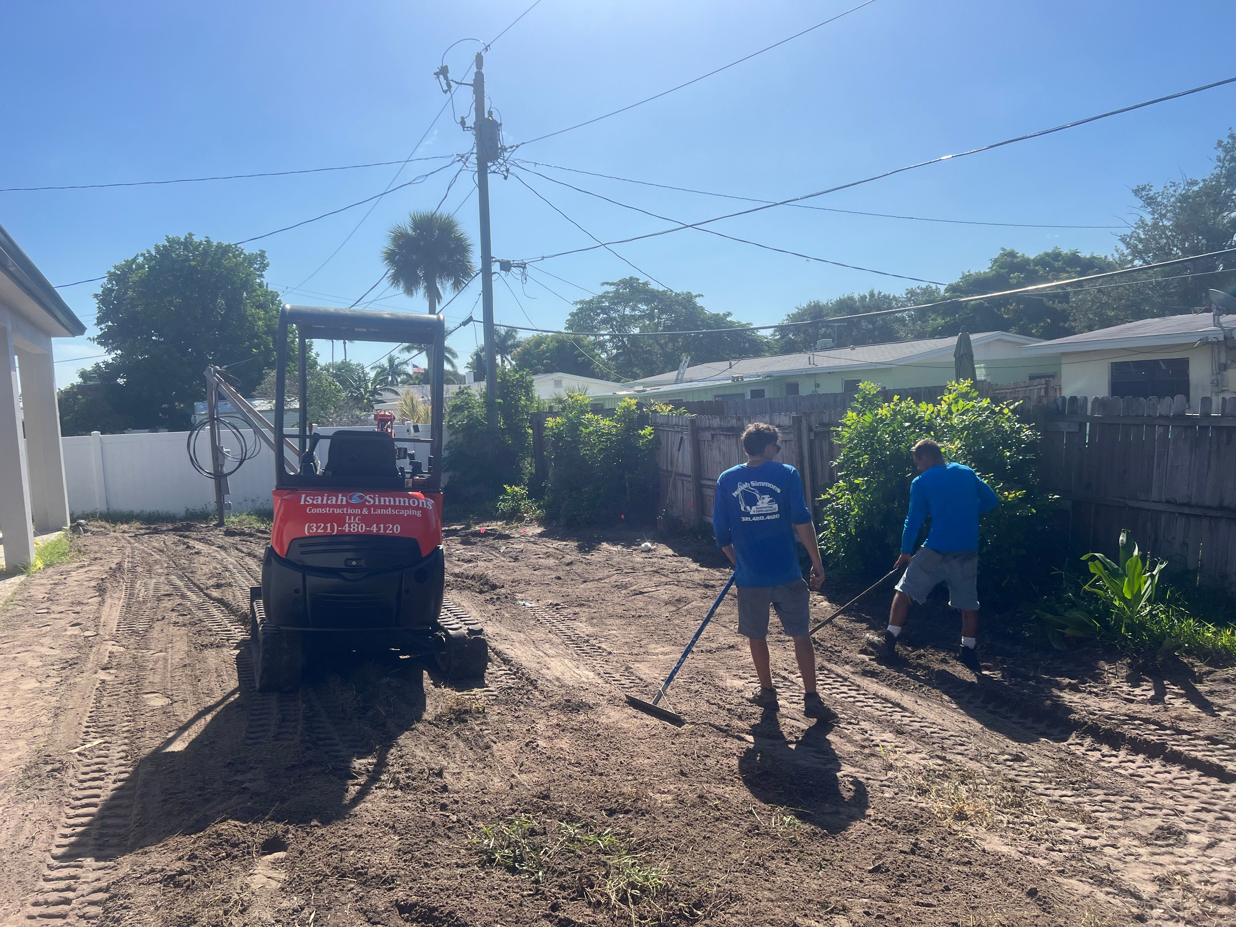 Full scale landscape designing and installations for Isaiah Simmons Construction and Landscaping LLC in Brevard County, Florida