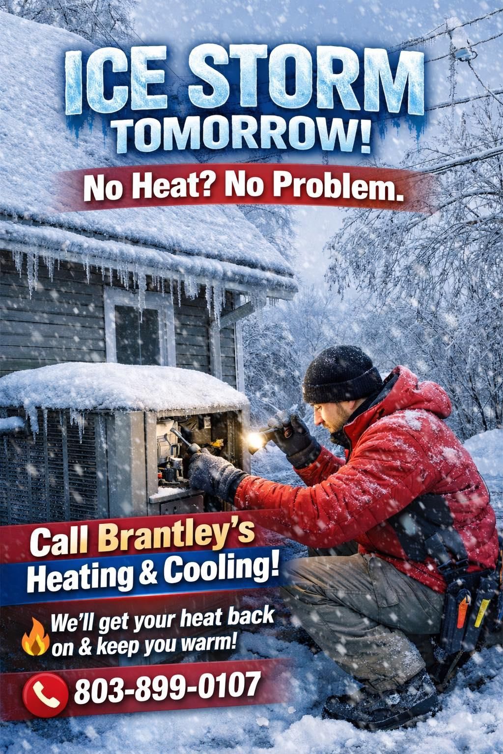  for Brantley’s Heating and Cooling in Columbia, South Carolina