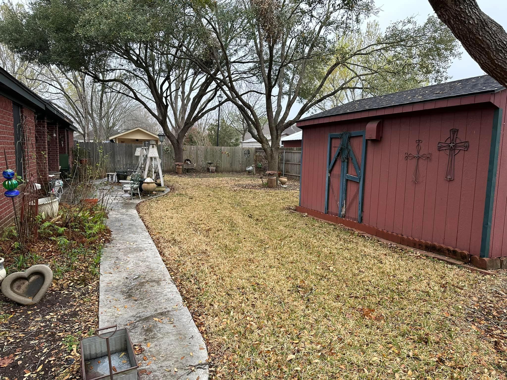 Mowing for Allen Lawn Care in Taylor, Texas