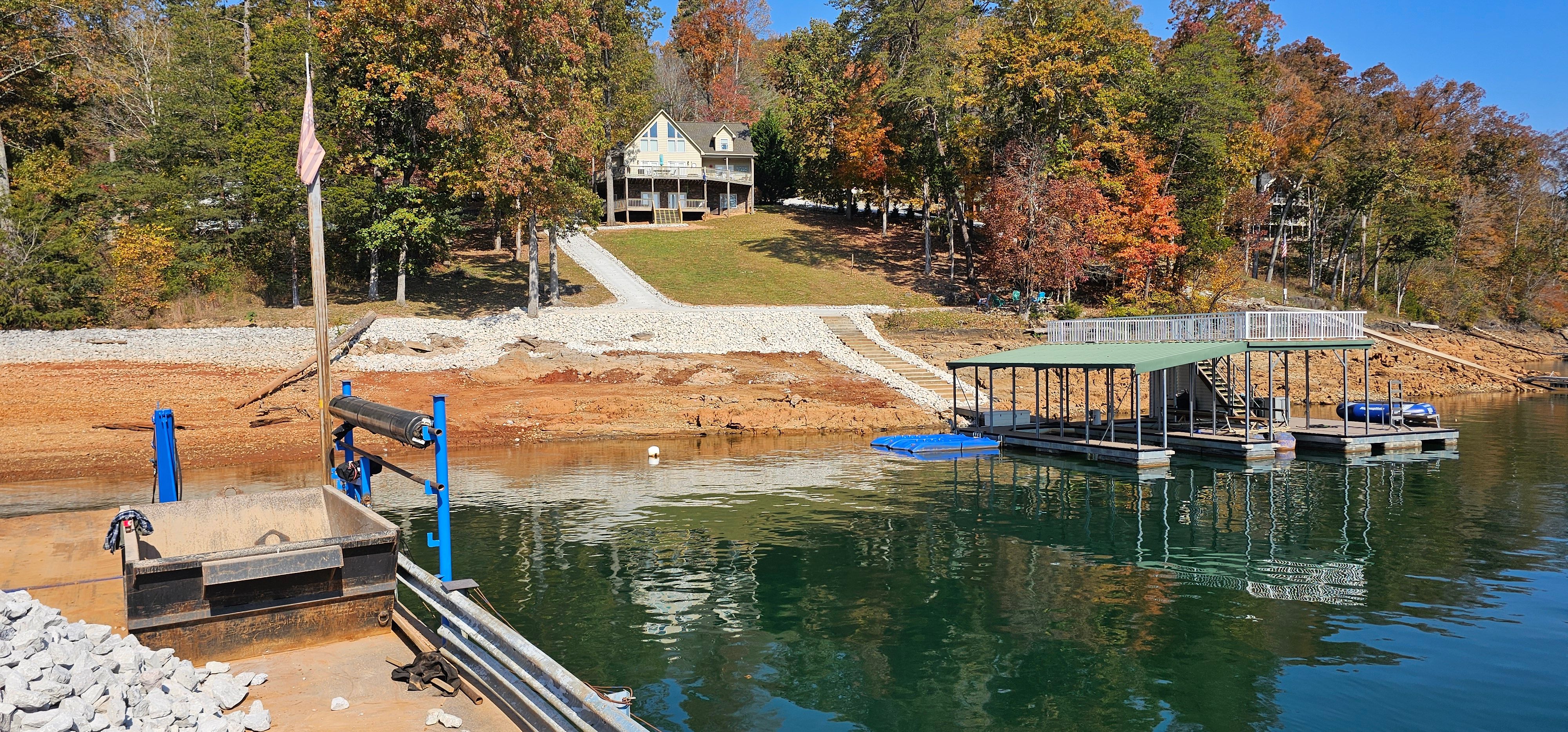 Rip Rap for Restoration Shoreline Norris Lake Rip Rap in Norris Lake, TN