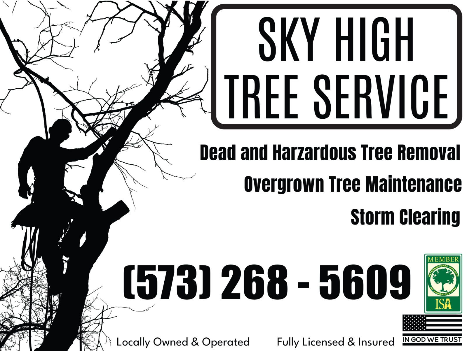  for Sky High Tree Service in Columbia, MO