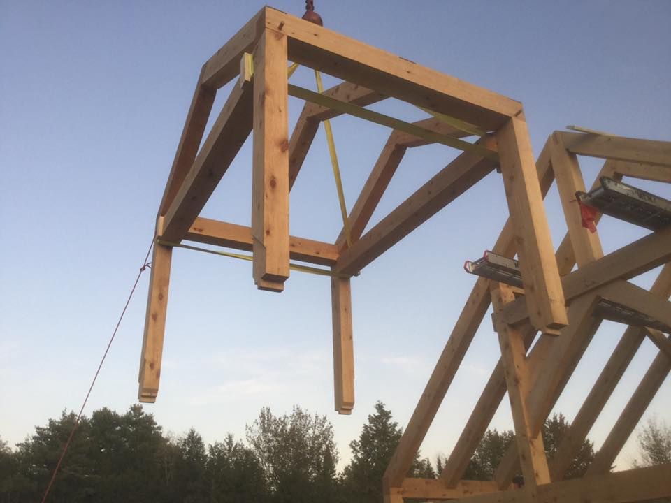 Exterior Renovations for Dresser Timber Frames in Dedham, ME
