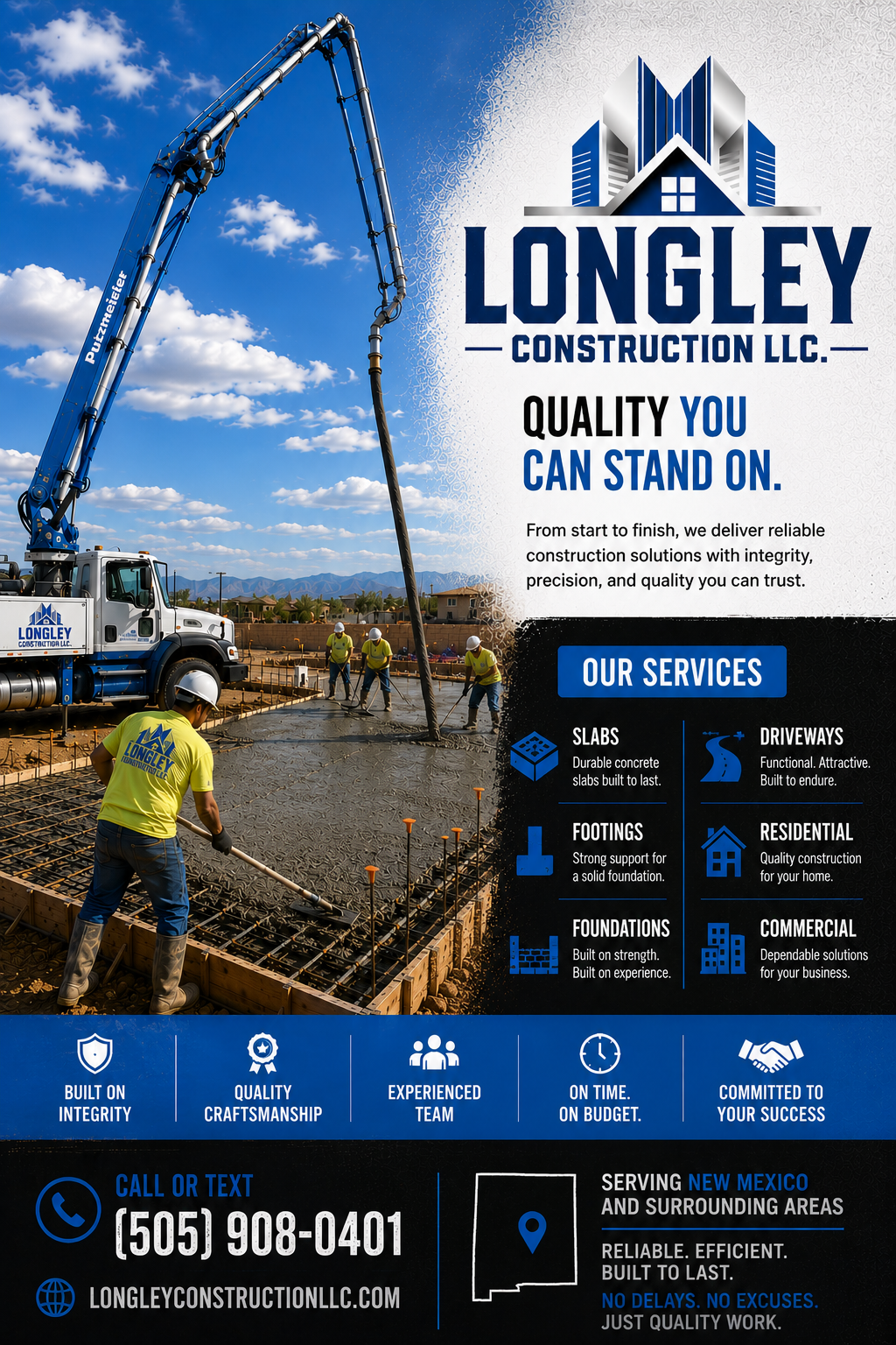  for Longley Construction in Rio Rancho, NM