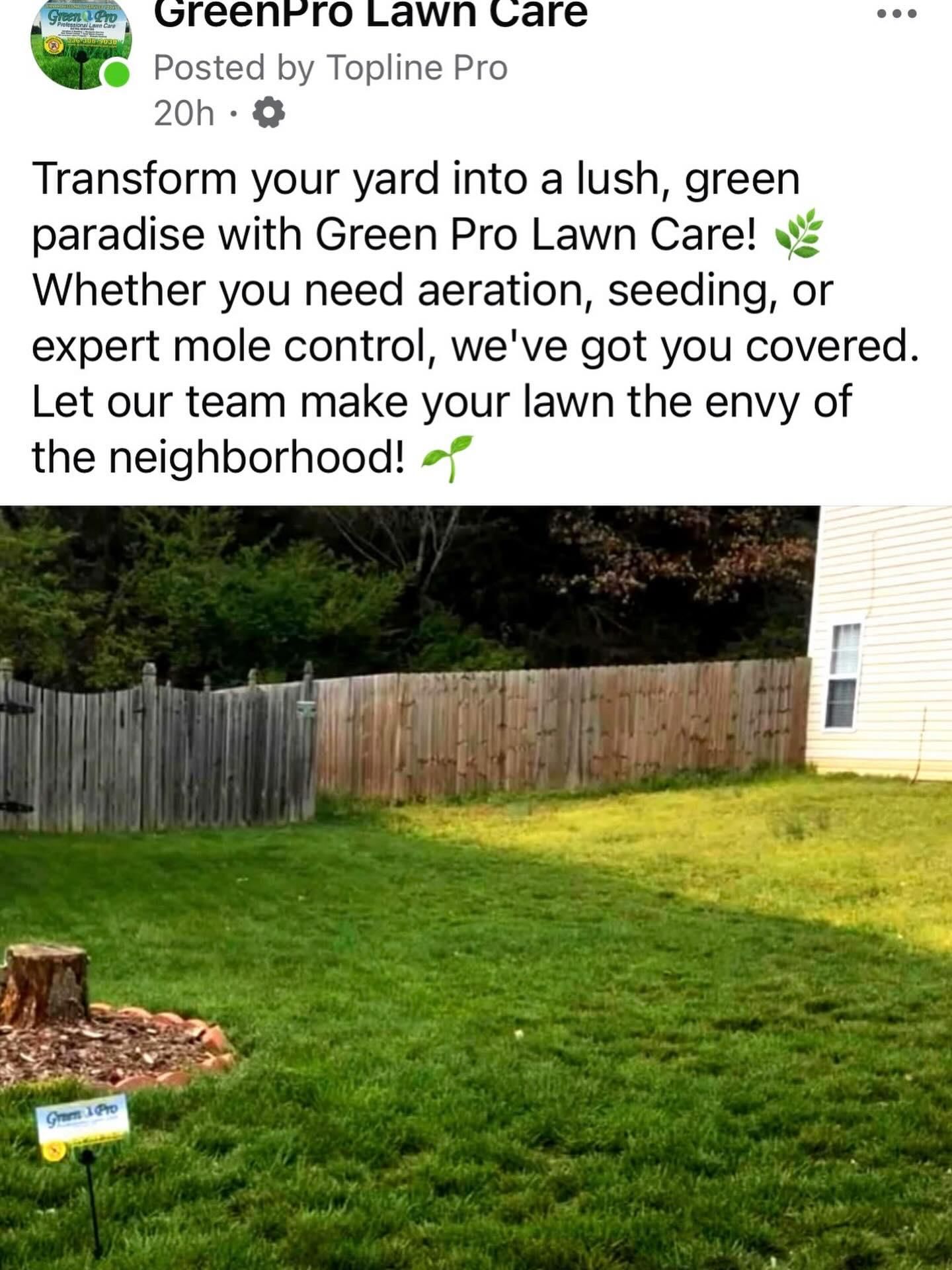  for Green Pro Lawn Care in Greensboro, NC