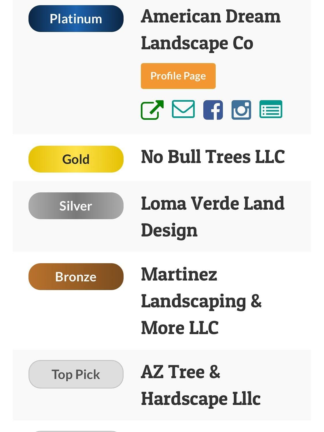  for American Dream Landscape Company in Surprise, AZ