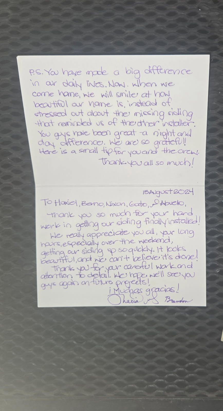  for JayTees Improvements in Indianapolis, Indiana