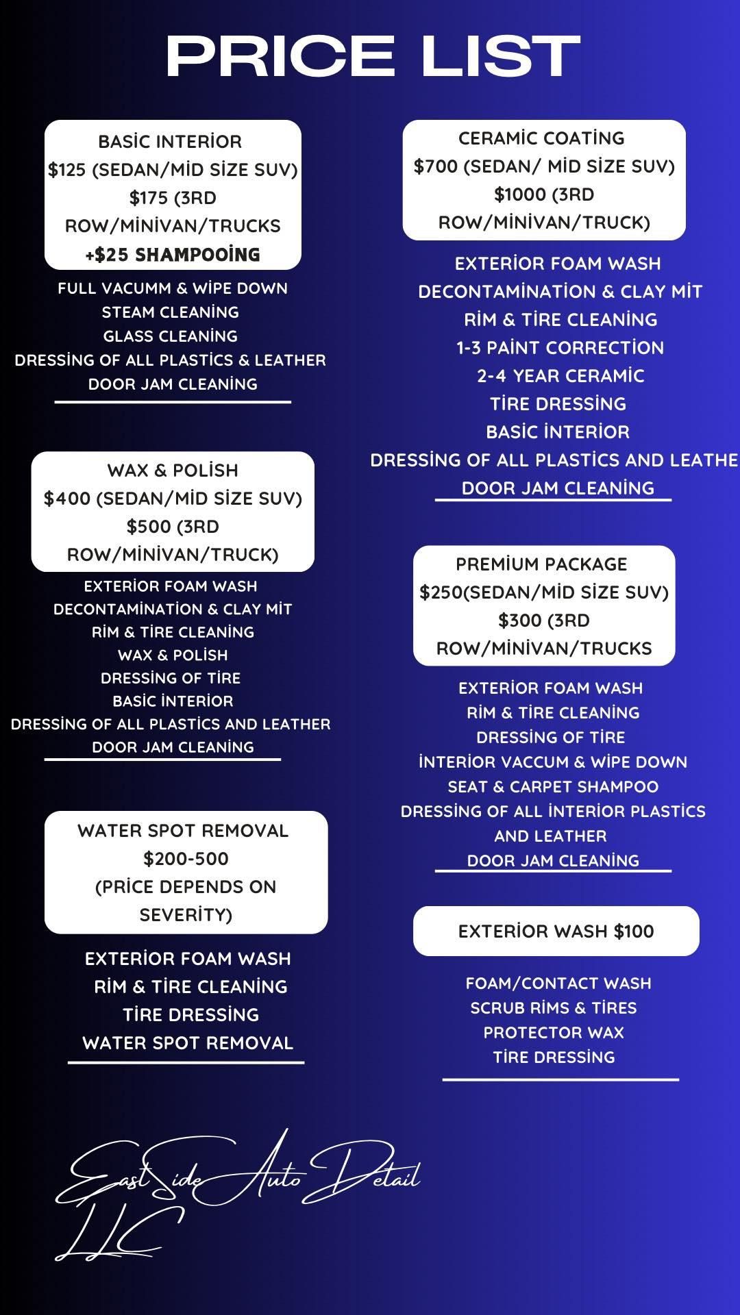  for EastSide AutoDetail LLC in Honolulu, HI