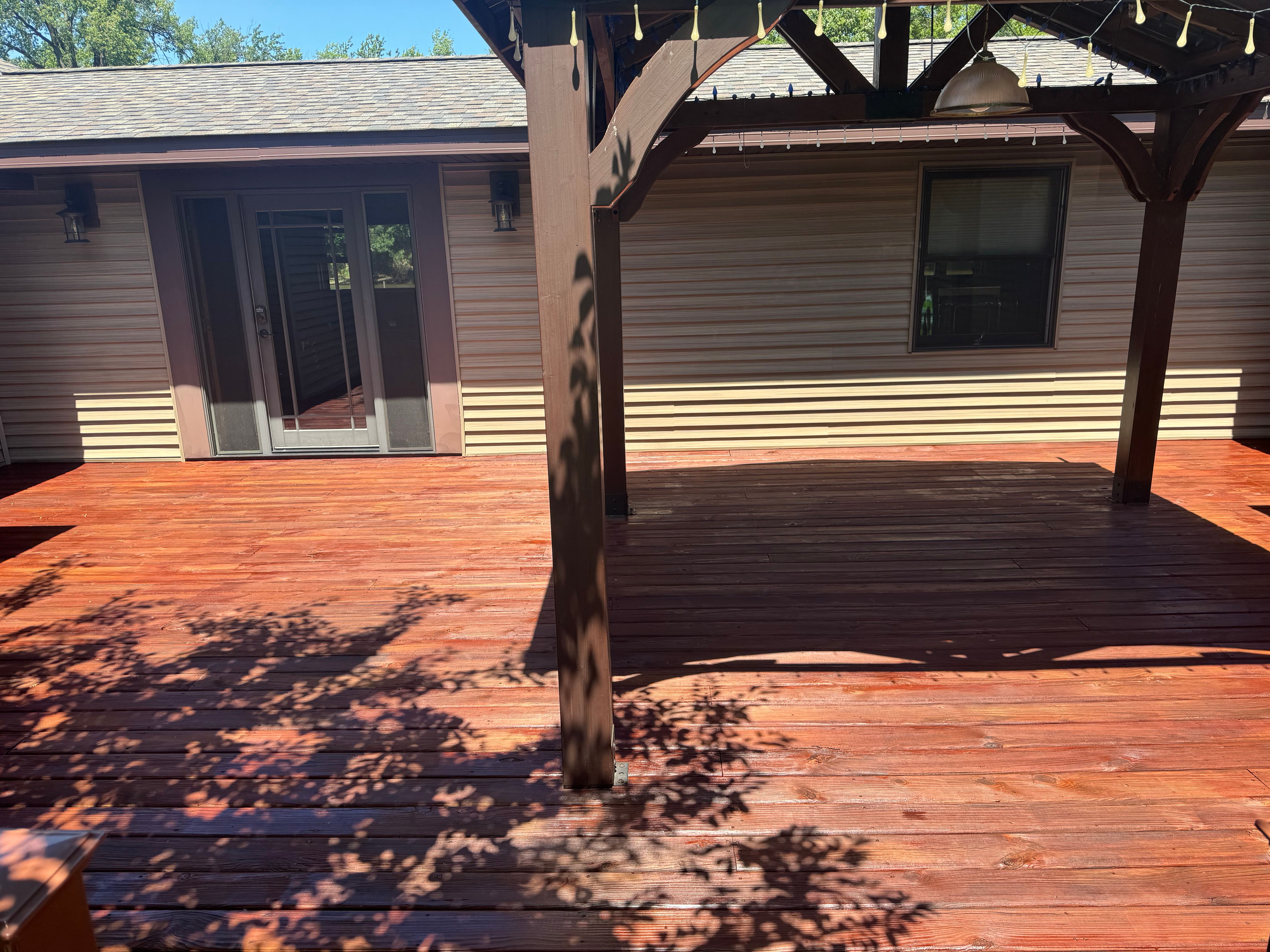Staining for Risner Construction in De Motte, IN