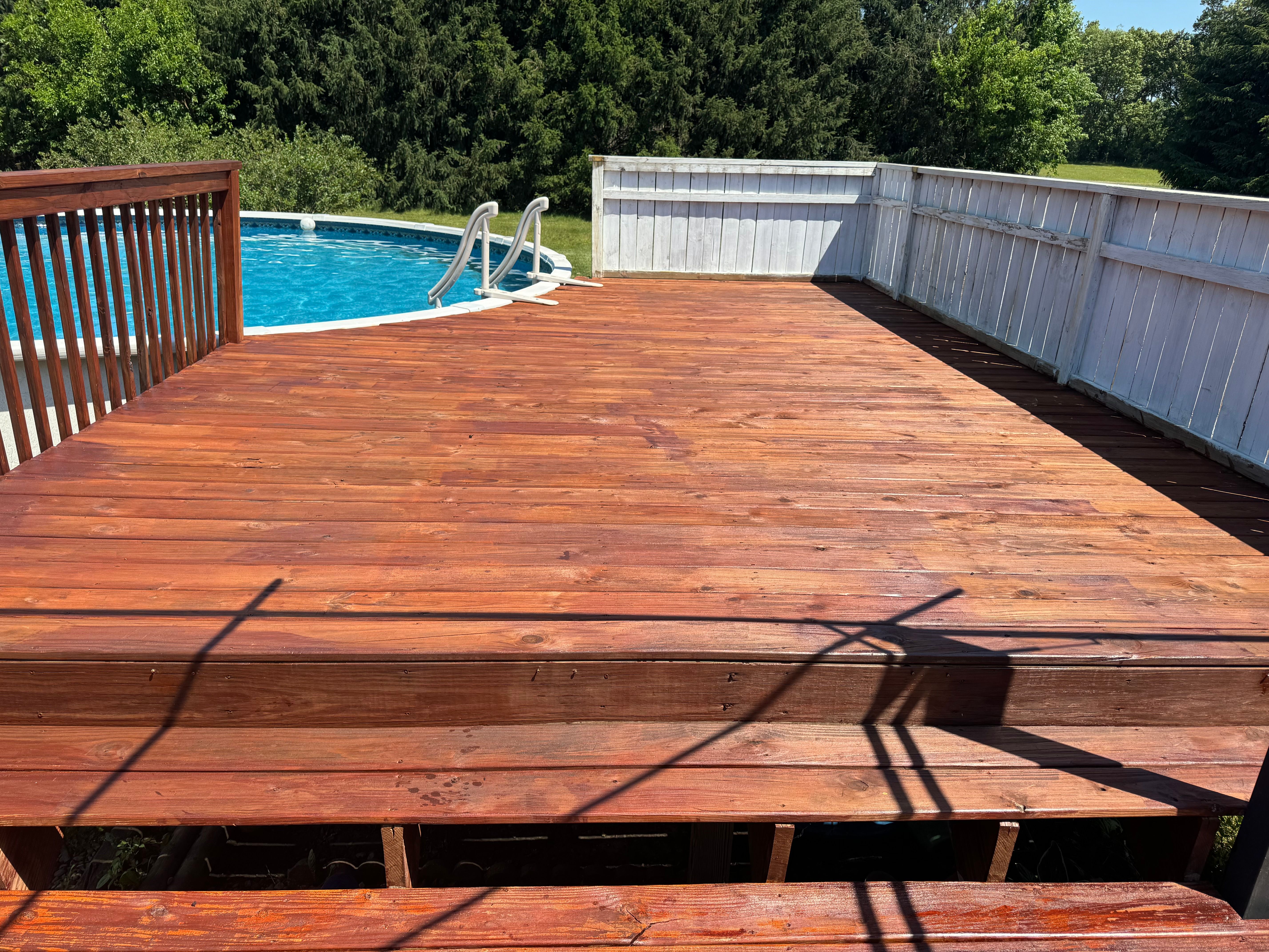 Staining for Risner Construction in De Motte, IN