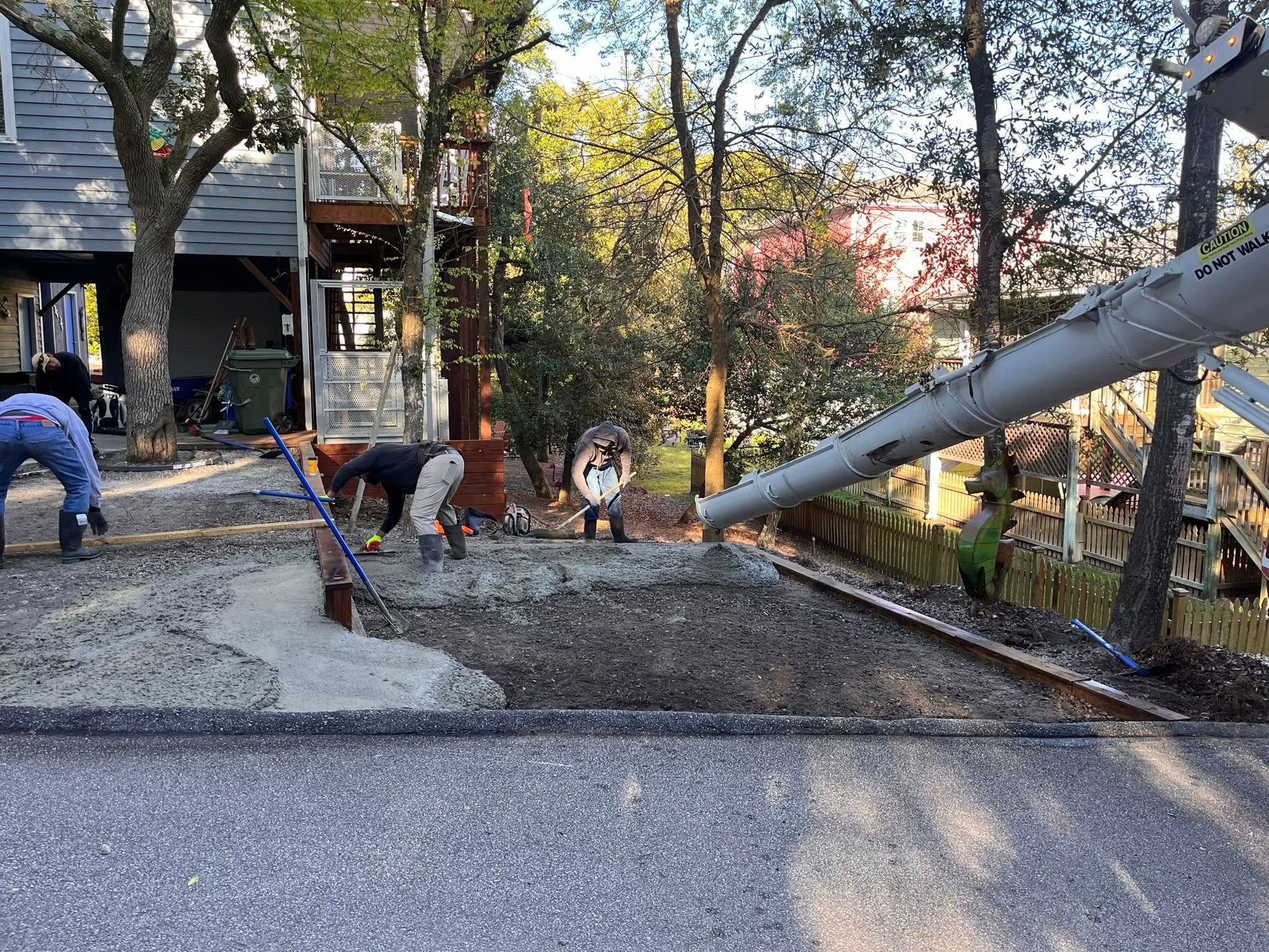 Concrete for JND Transformation Landscapes & Hardscapes LLC in Cedar Point, NC