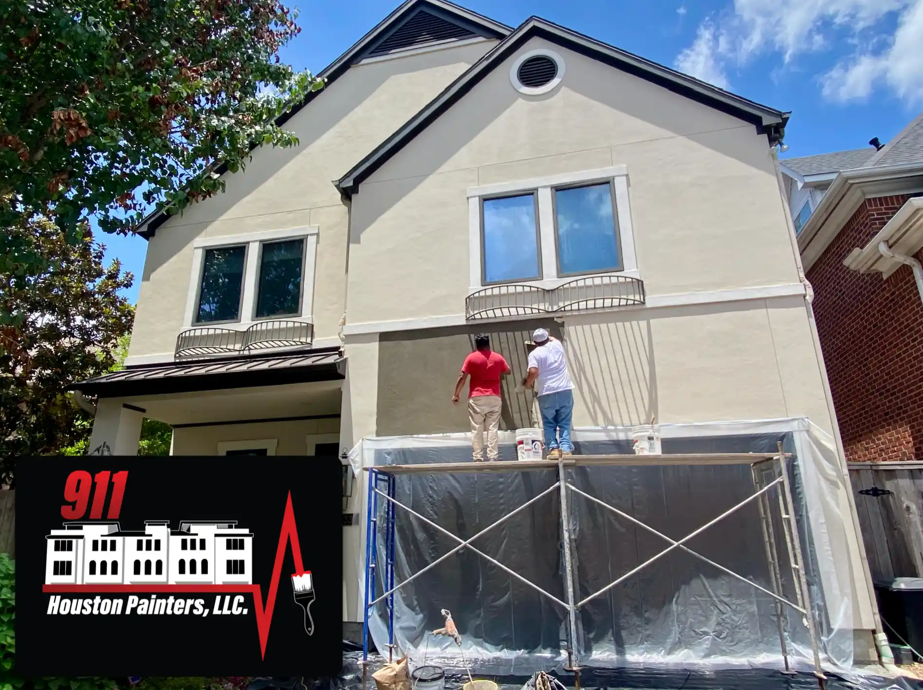 Stucco Painting for 911 Houston Painters, LLC in Houston, TX