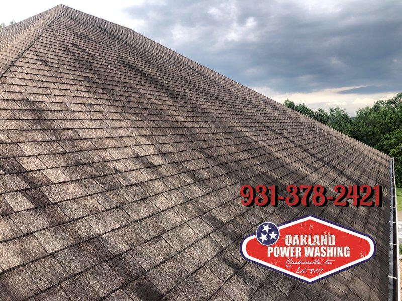 House and Roof Softwash for Oakland Power Washing in Clarksville, TN