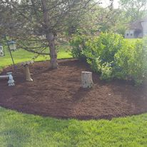 Mulch Installation for Daybreaker Landscapes in McHenry County, Illinois