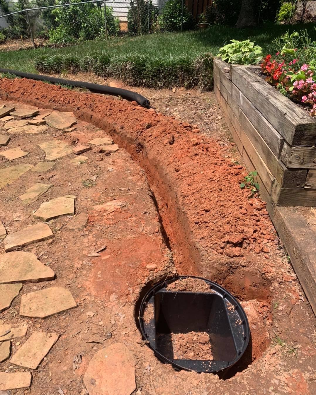 Irrigation Installation for Two Brothers Landscaping in Atlanta, Georgia