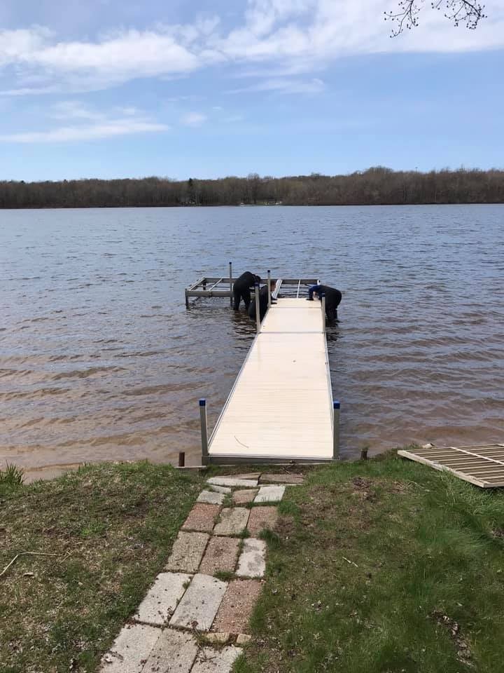 Installation for Wagner's Lift and Dock Shop LLC in Watervliet, MI