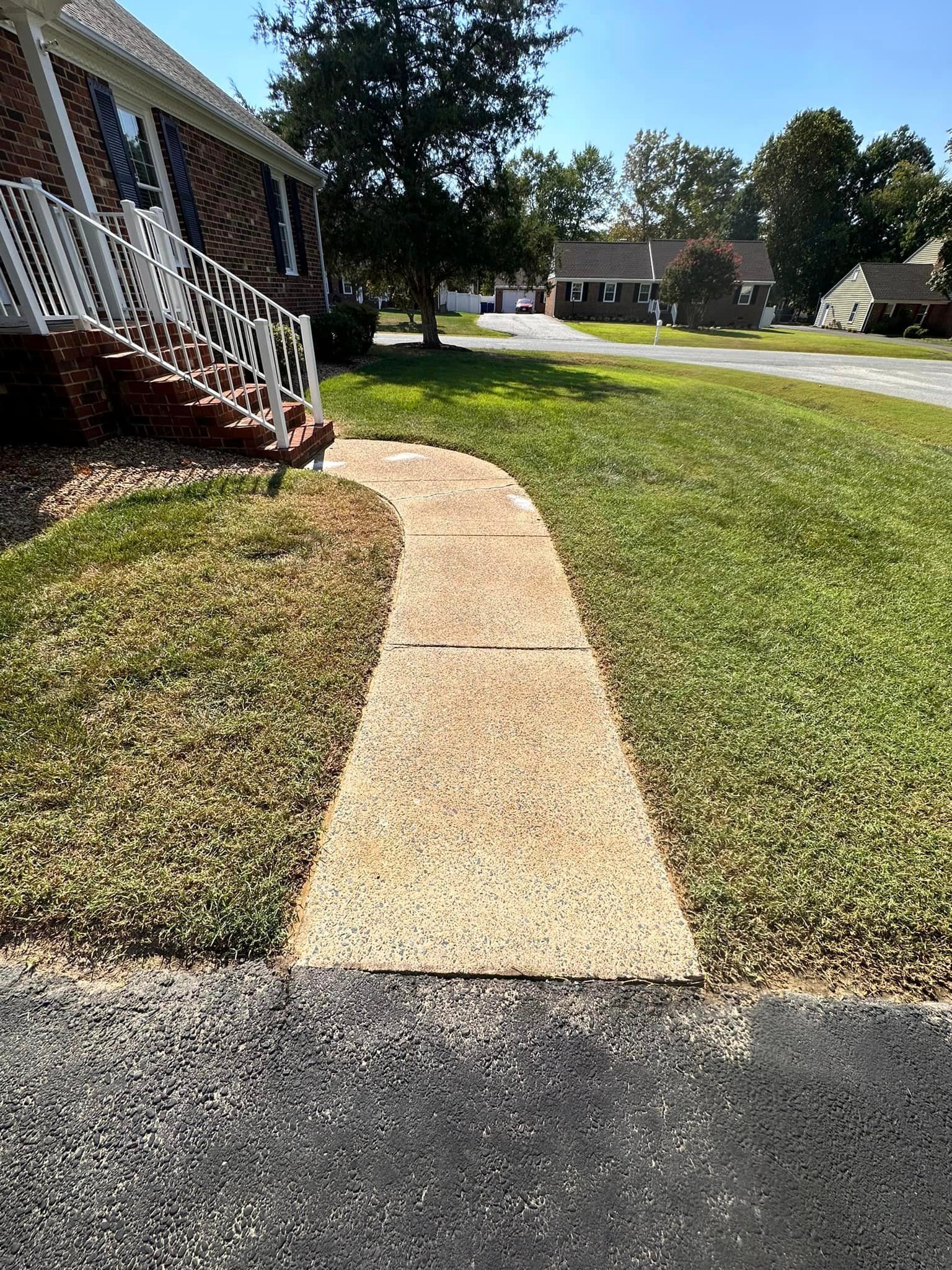 Driveway and Sidewalk Cleaning for LeafTide Solutions in Richmond, VA