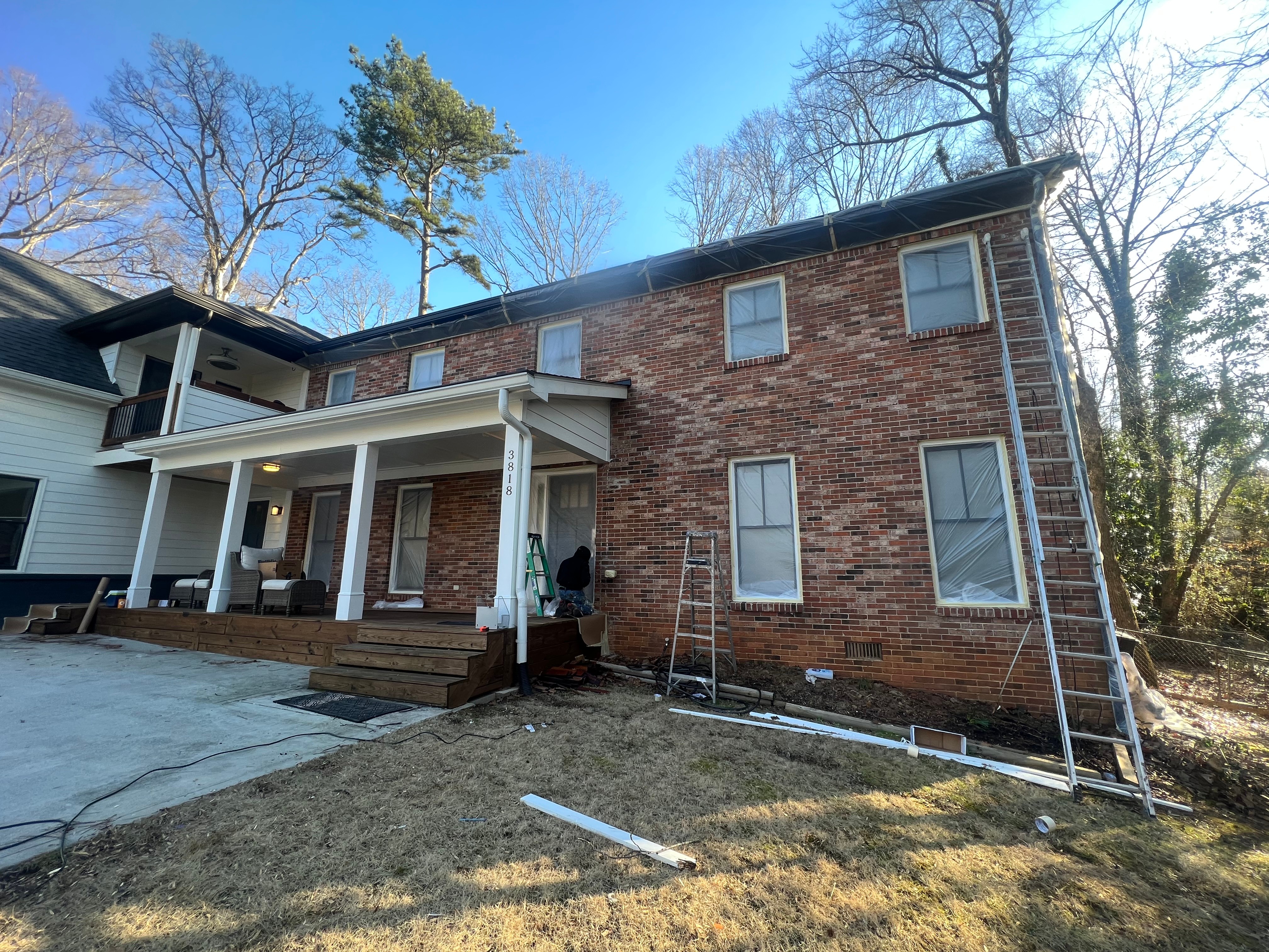 Full paint on brick  for MCR painting and remodeling LLC in Tucker, GA