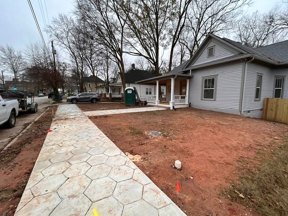 Concrete for Two Brothers Landscaping in Atlanta, Georgia
