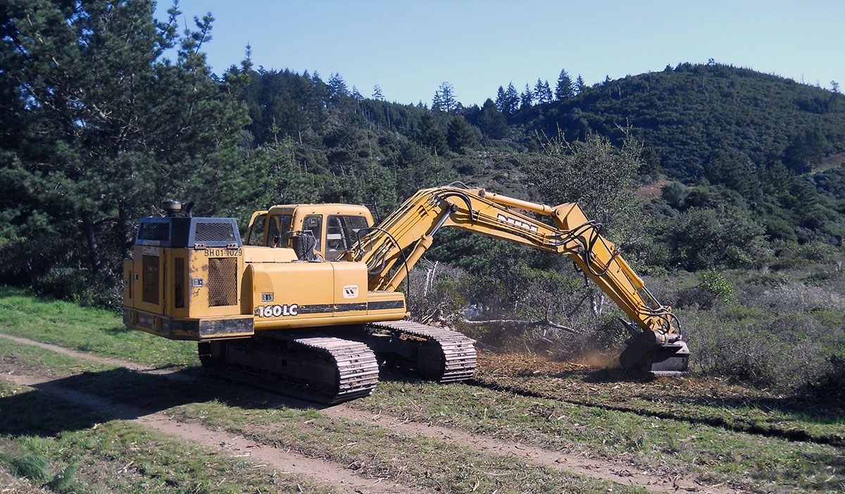 Land Mastication for Home Hardening Solutions Inc. in Grass Valley, CA