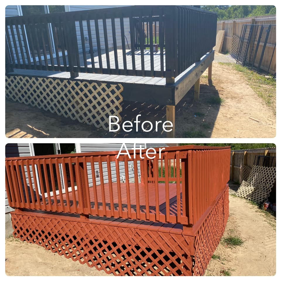 Deck Restoration for Award Painting in Fayetteville, NC