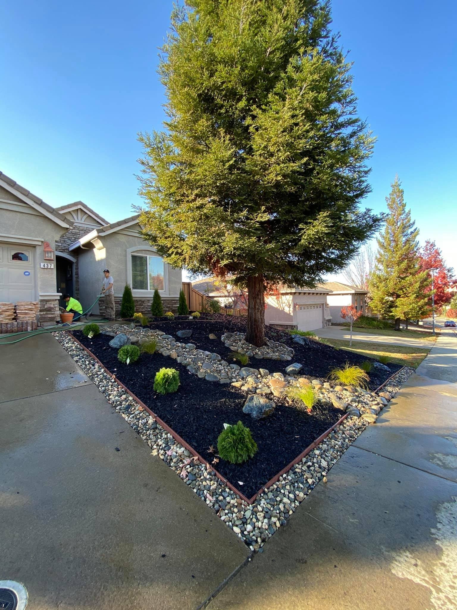 Full landscape installation  for Diamond Landscape/Hardscape in Diamond Springs, CA