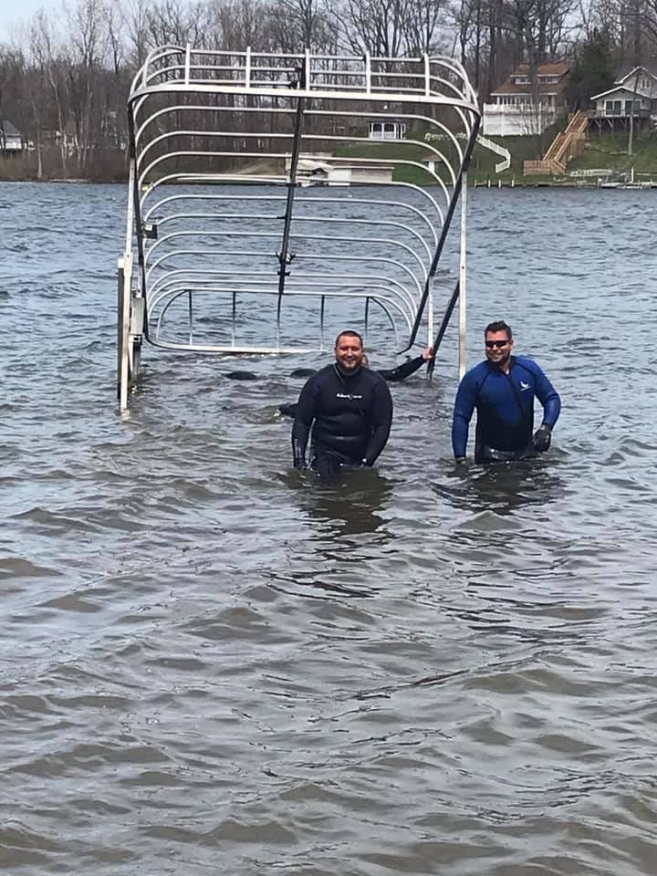 Installation for Wagner's Lift and Dock Shop LLC in Watervliet, MI