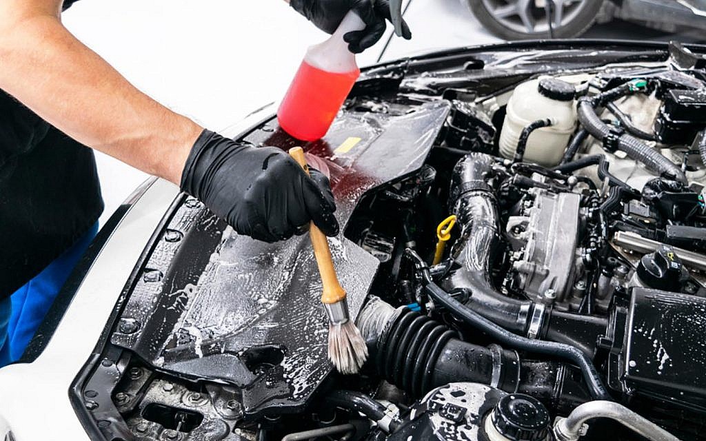 Engine Bay Detail for B Walt's Car Care in Bainbridge, NY