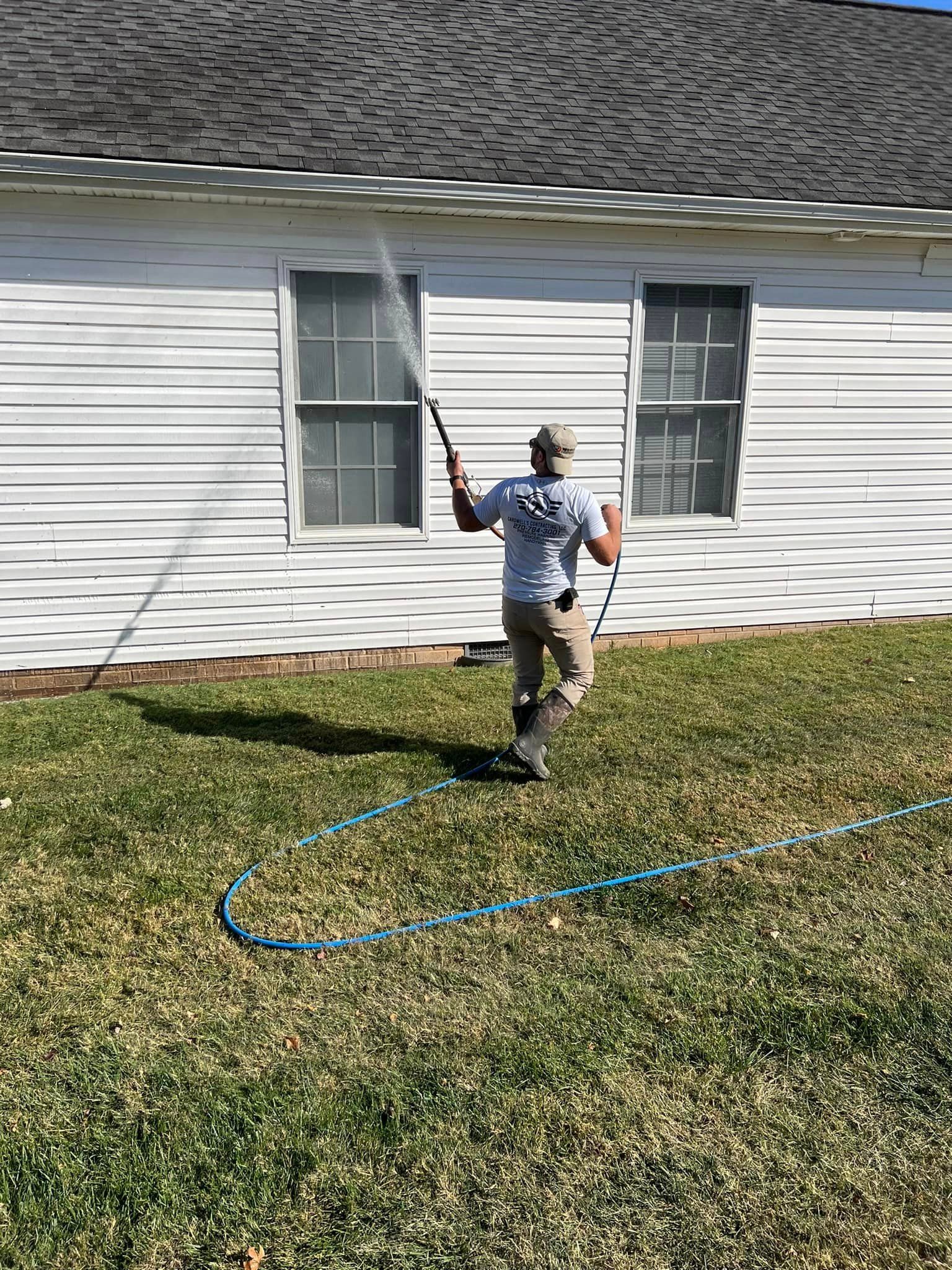Roof Pressure Washing for Cardwell's Contracting in Bowling Green, KY