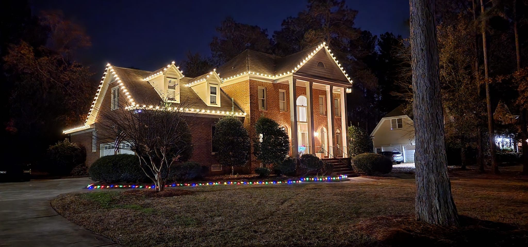 Christmas Light Installation for Muddy Paws Landscaping in Lugoff, SC