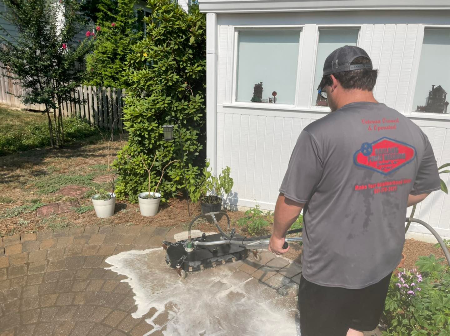 Paver stone patio Cleaning for Oakland Power Washing in Clarksville, TN