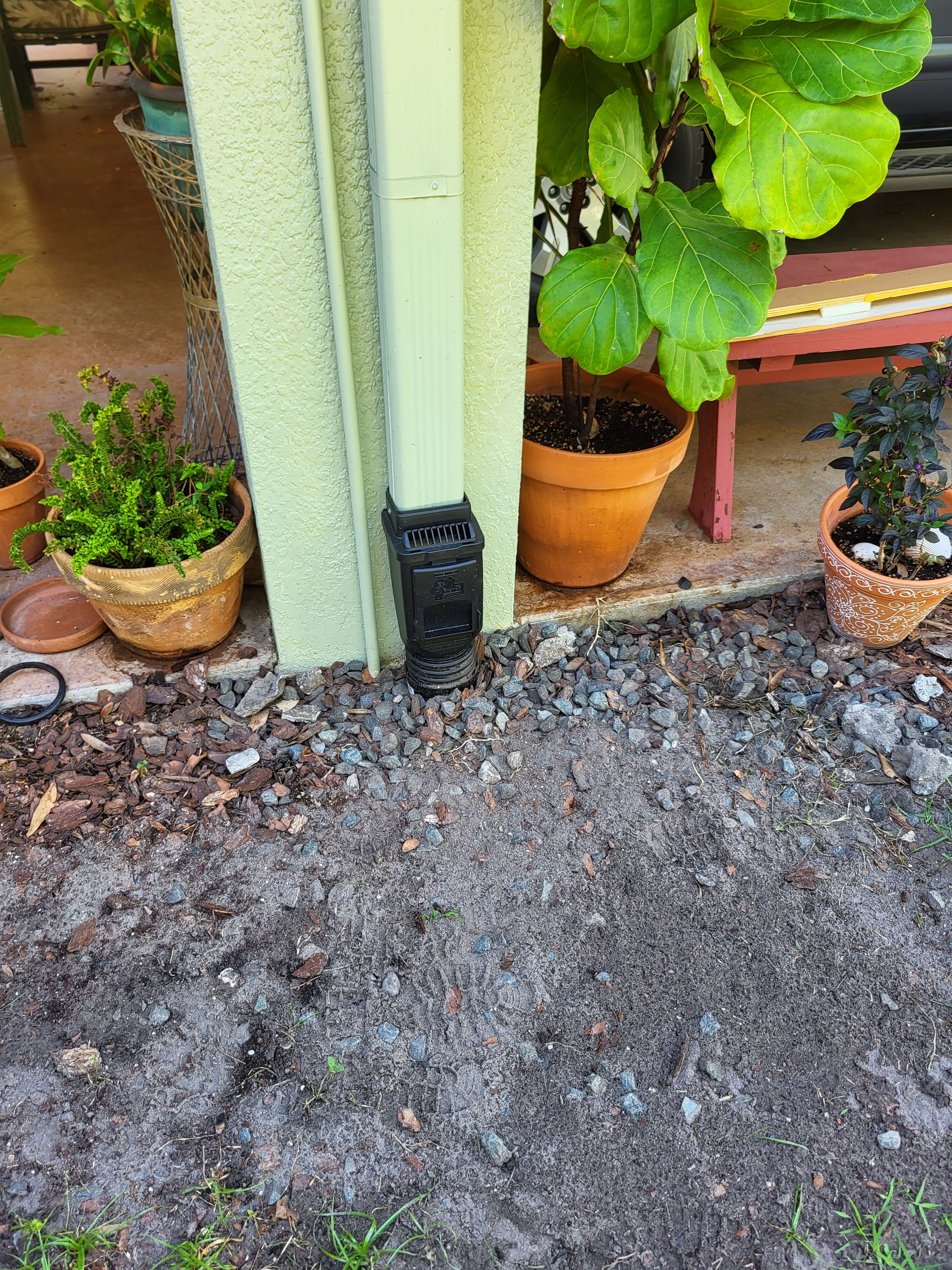 Downspout Drains for Sam's French Drains and Landscape in Orlando, Florida