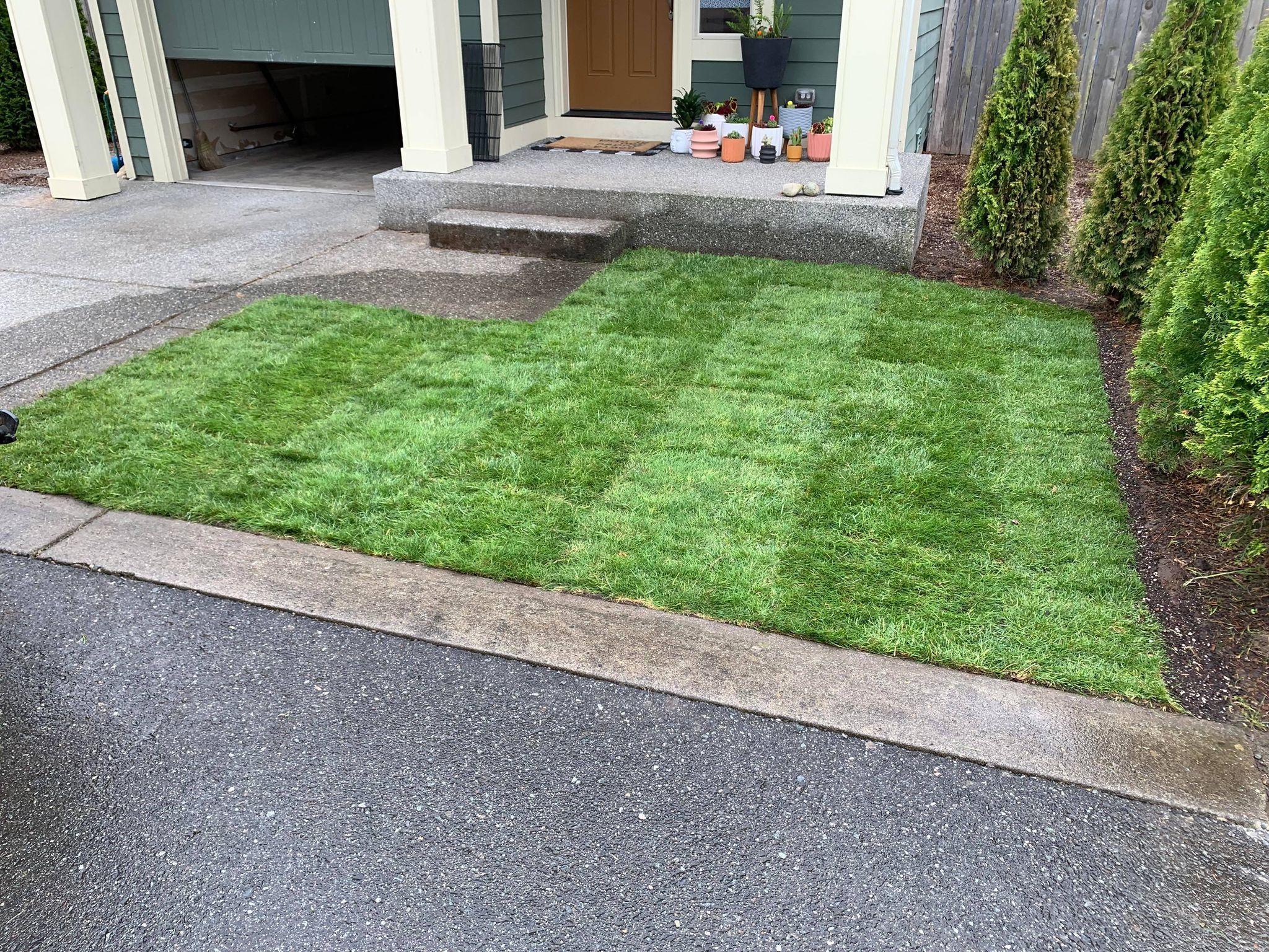 Sod Layouts for Avenscapes NW, LLC in Getchell, Washington