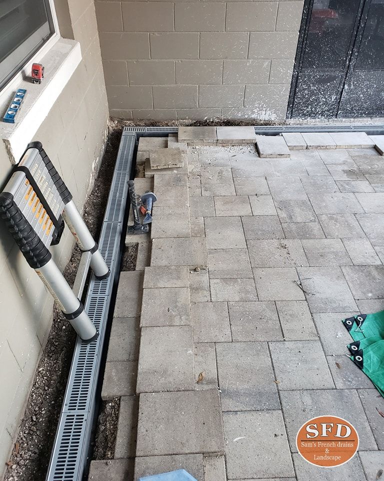 Channel Drains for Sam's French Drains and Landscape in Orlando, Florida