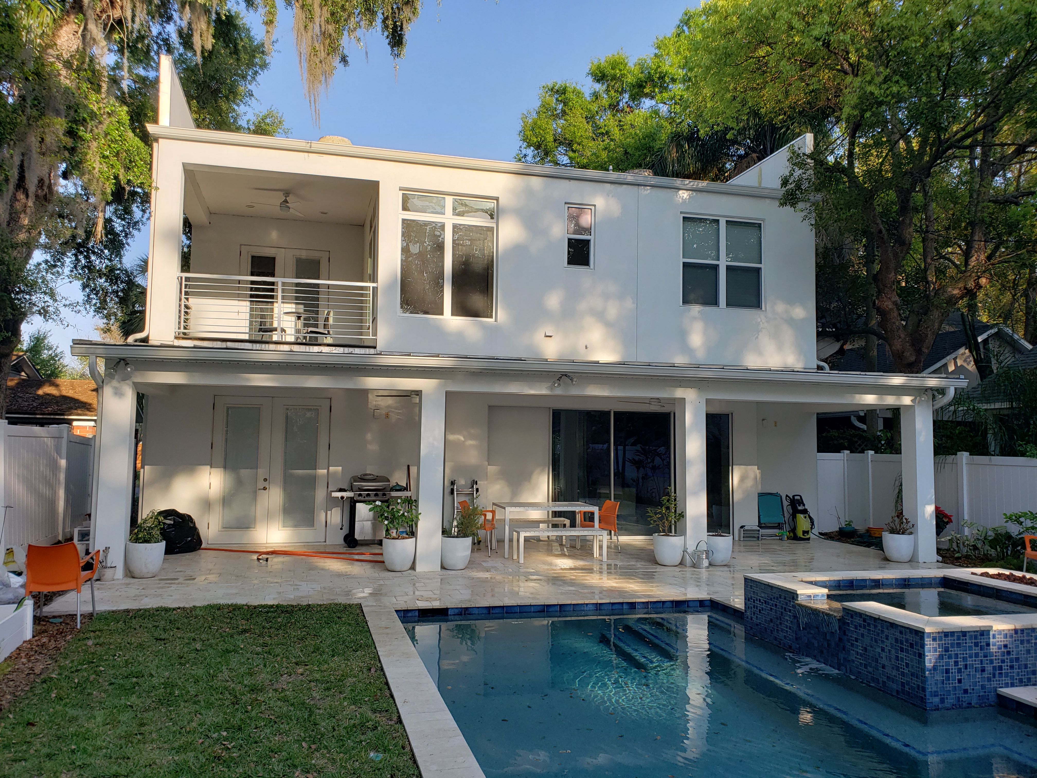 Pressure Washing for Sam's French Drains and Landscape in Orlando, Florida