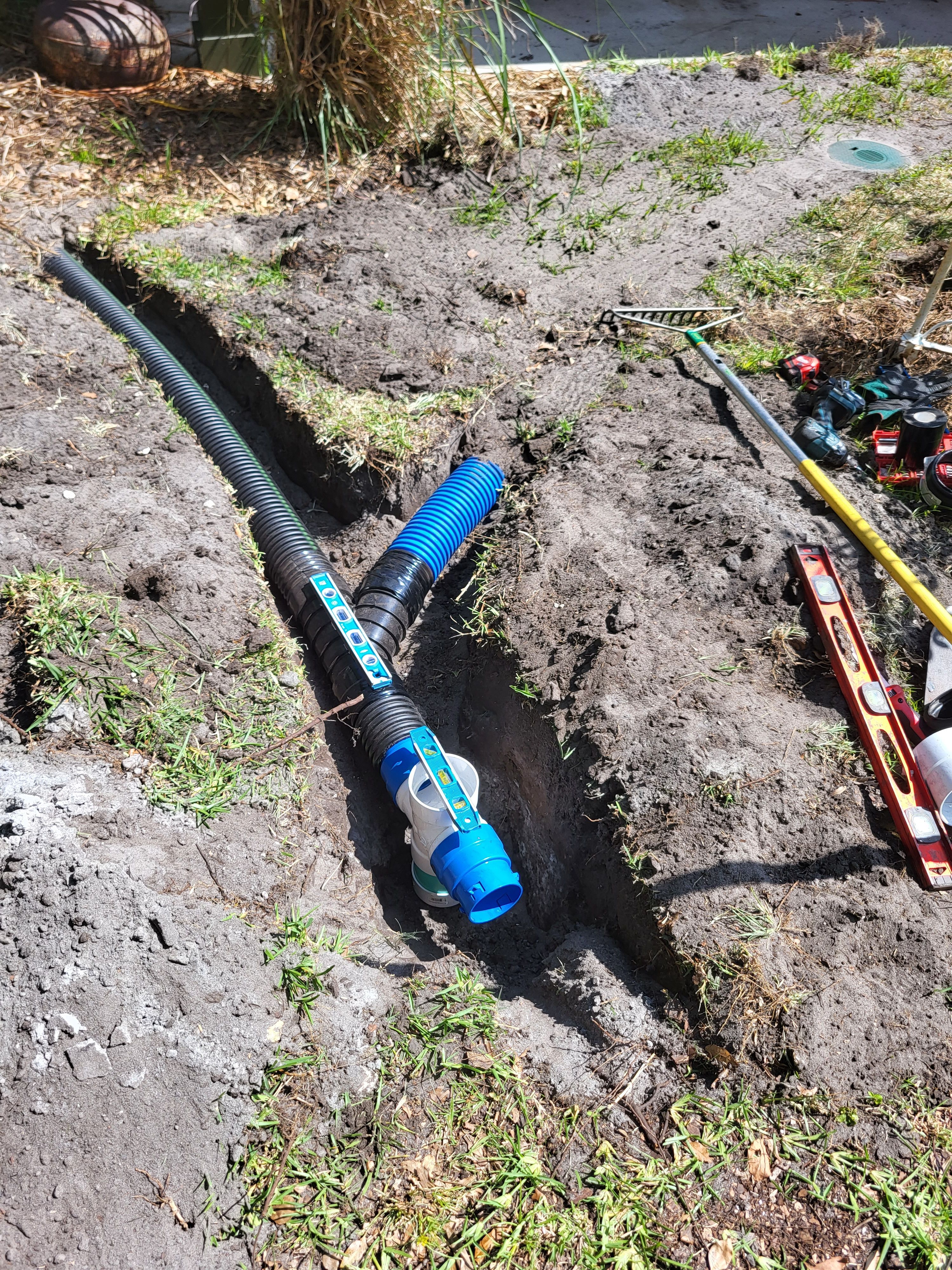 Downspout Drains for Sam's French Drains and Landscape in Orlando, Florida
