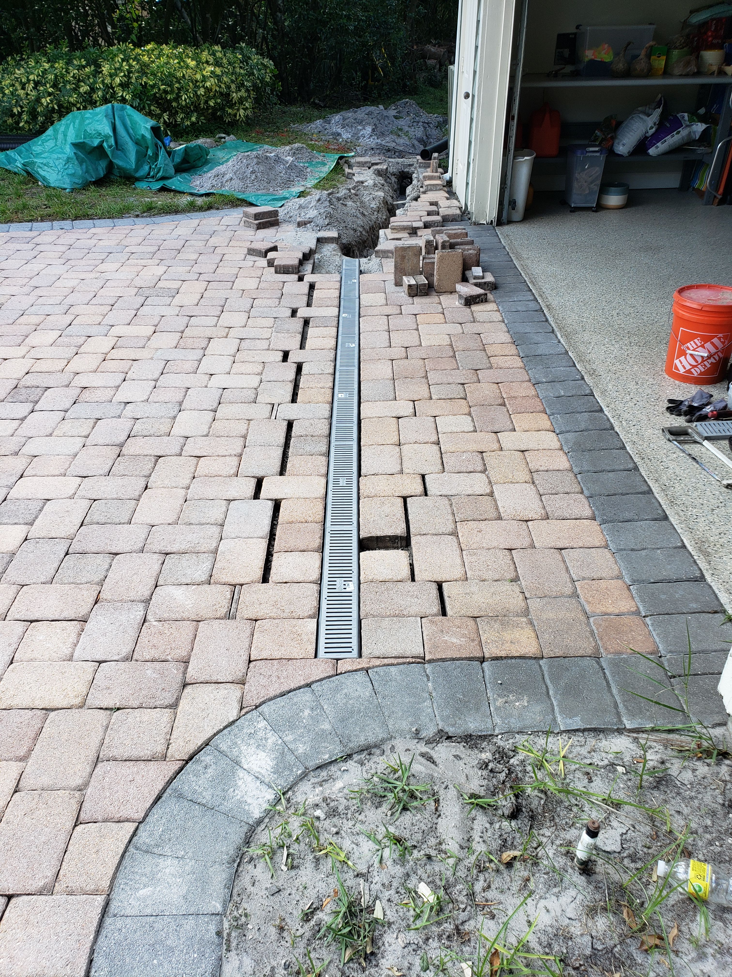 Channel Drains for Sam's French Drains and Landscape in Orlando, Florida